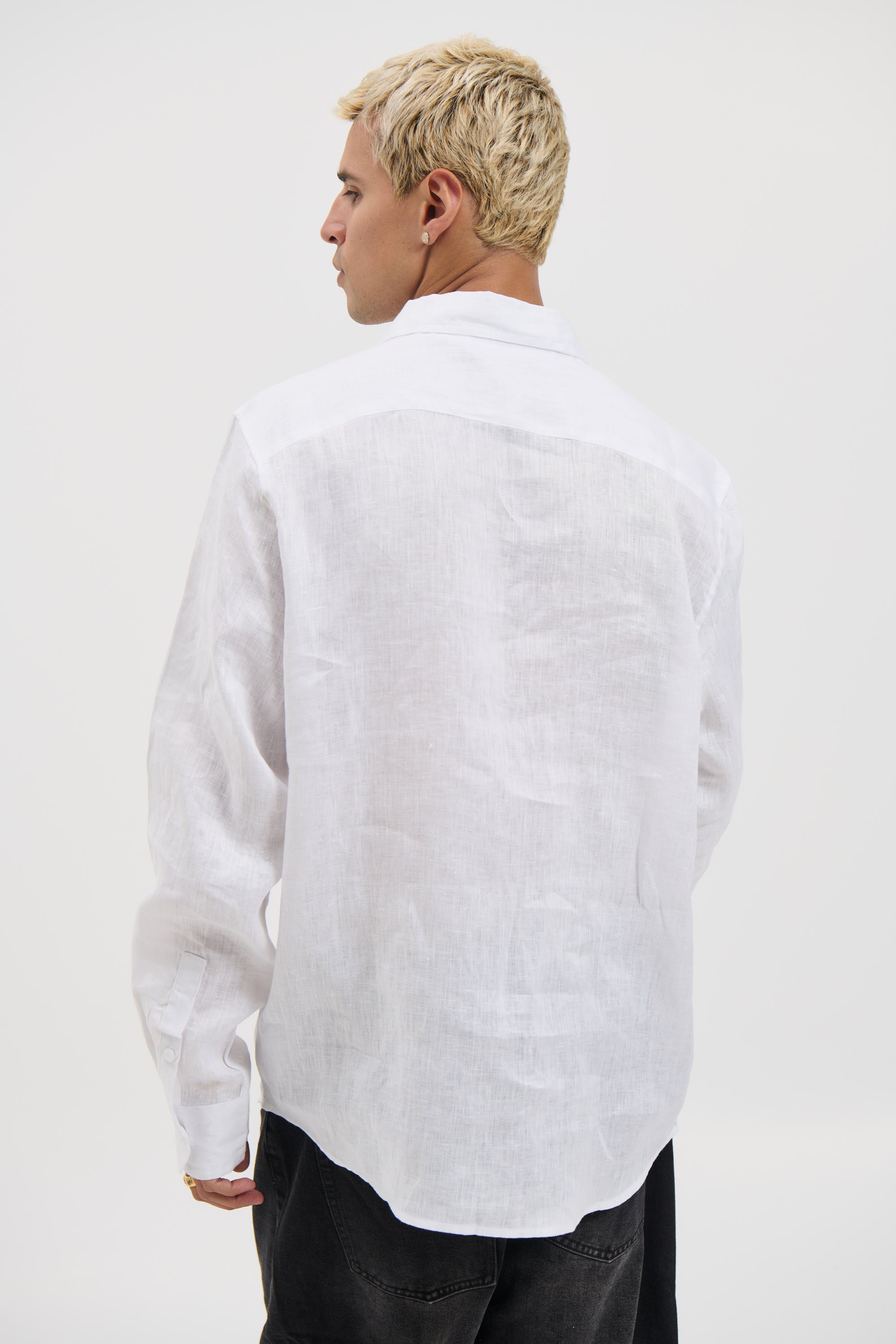 Luca Linen Shirt White