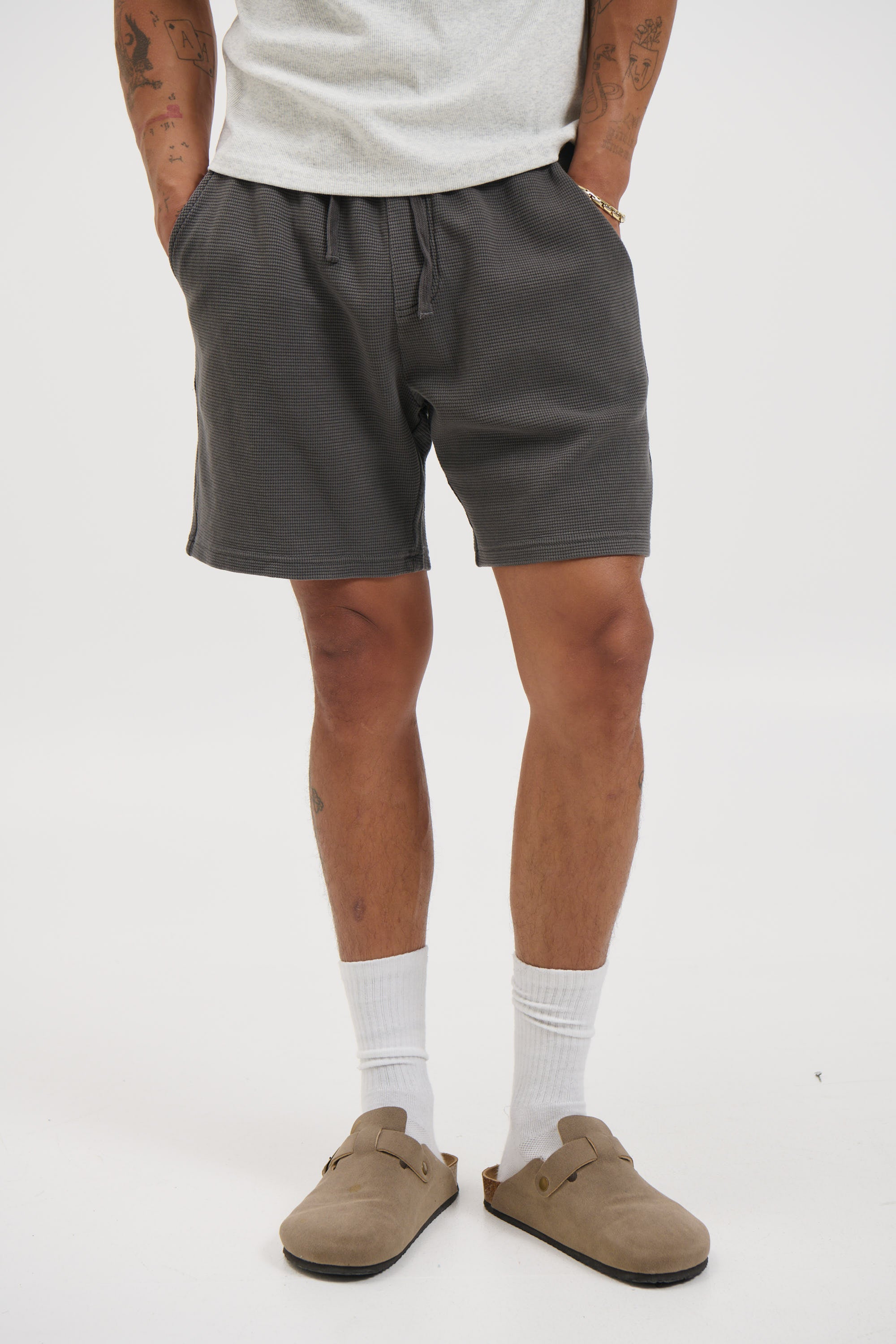 NTH Waffle Short Charcoal