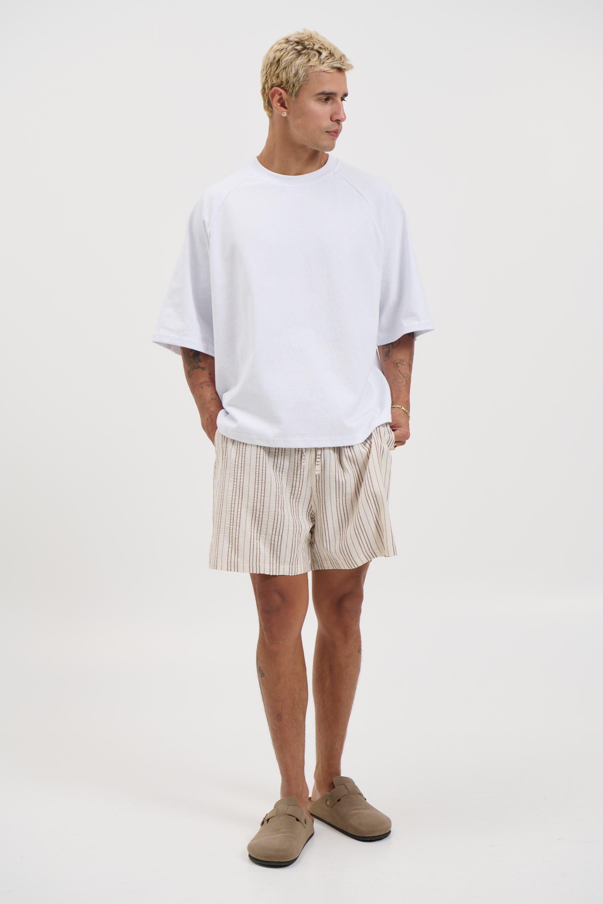 Mitchell Short Choc Stripe
