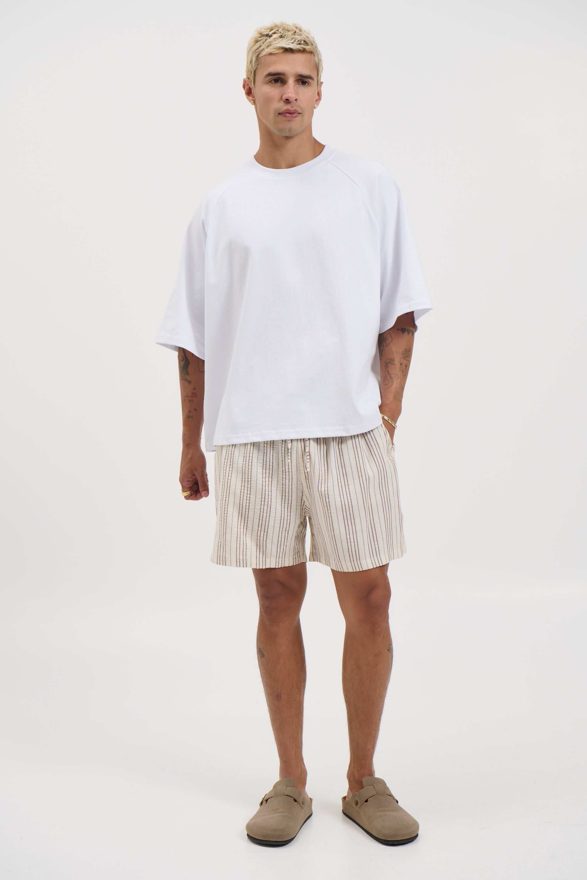 Mitchell Short Choc Stripe