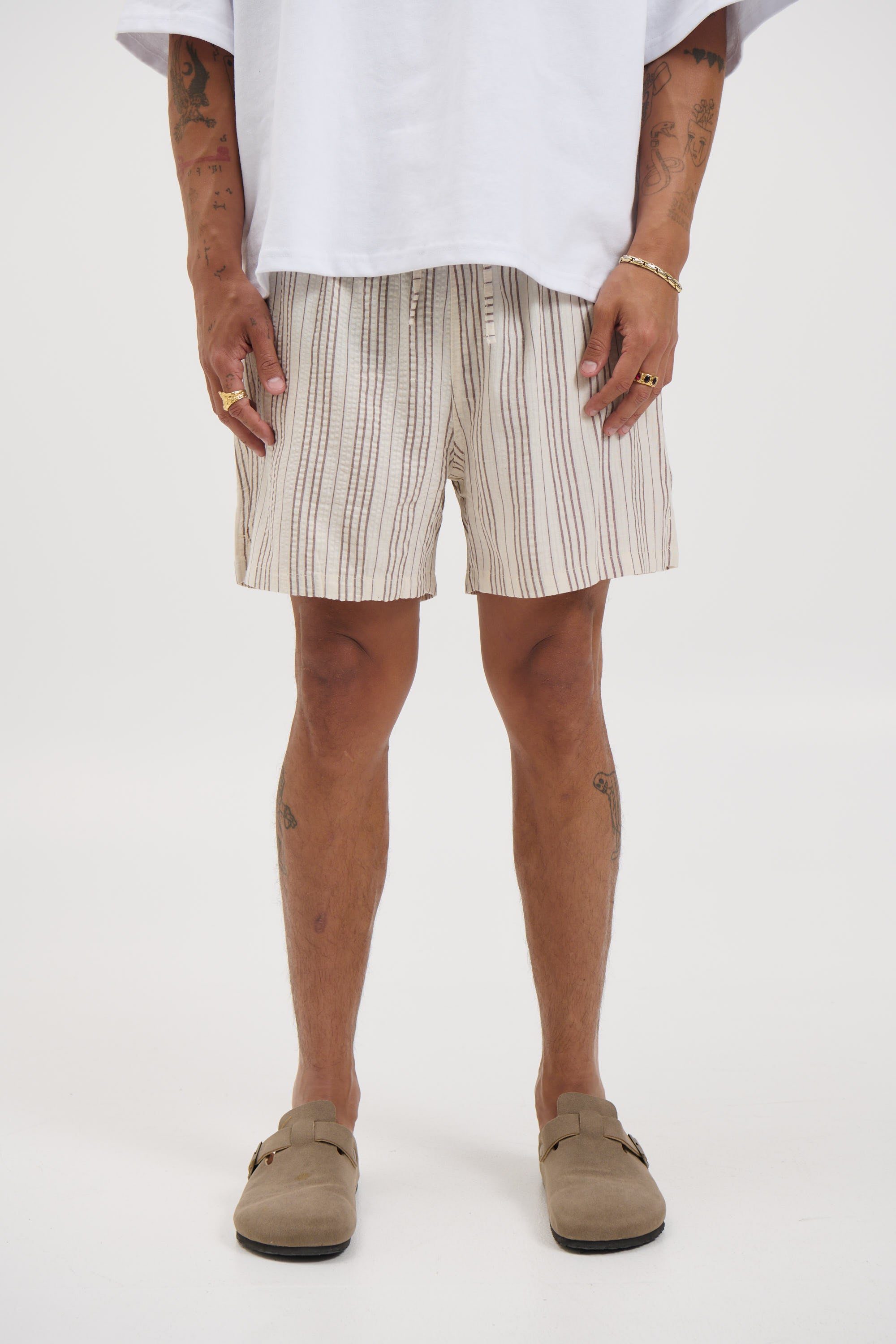 Mitchell Short Choc Stripe