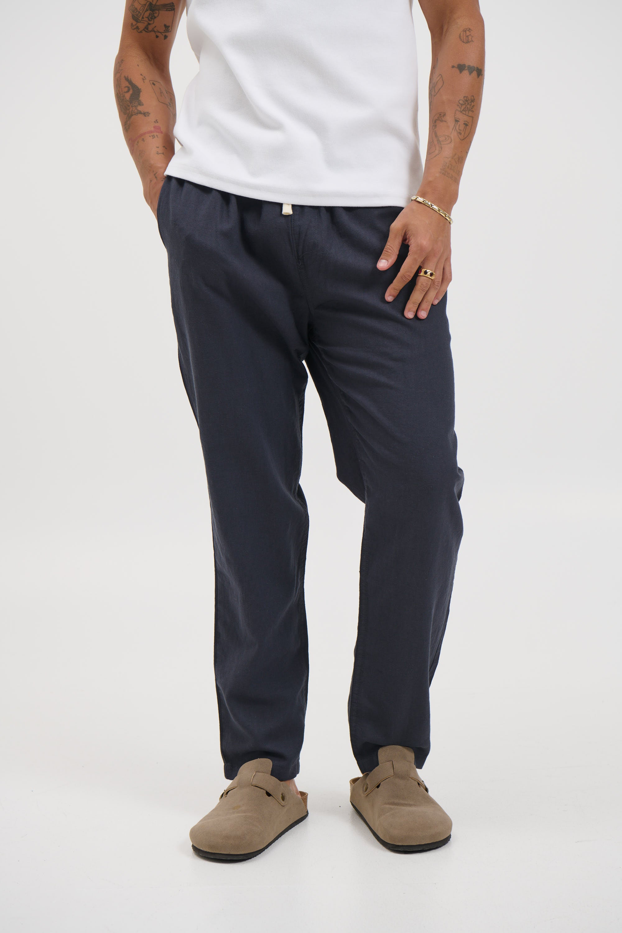 NTH Linen Pant Navy
