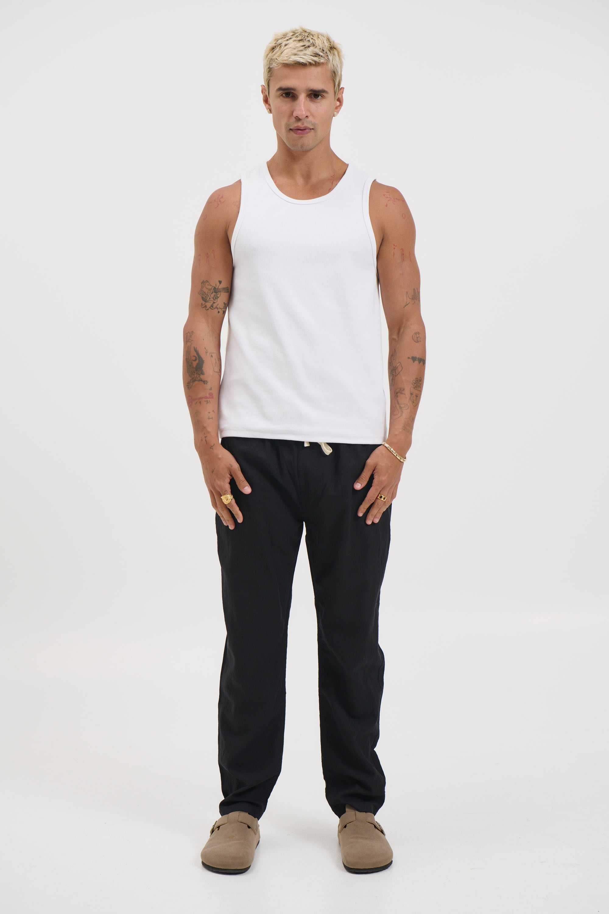NTH Linen Pant Black