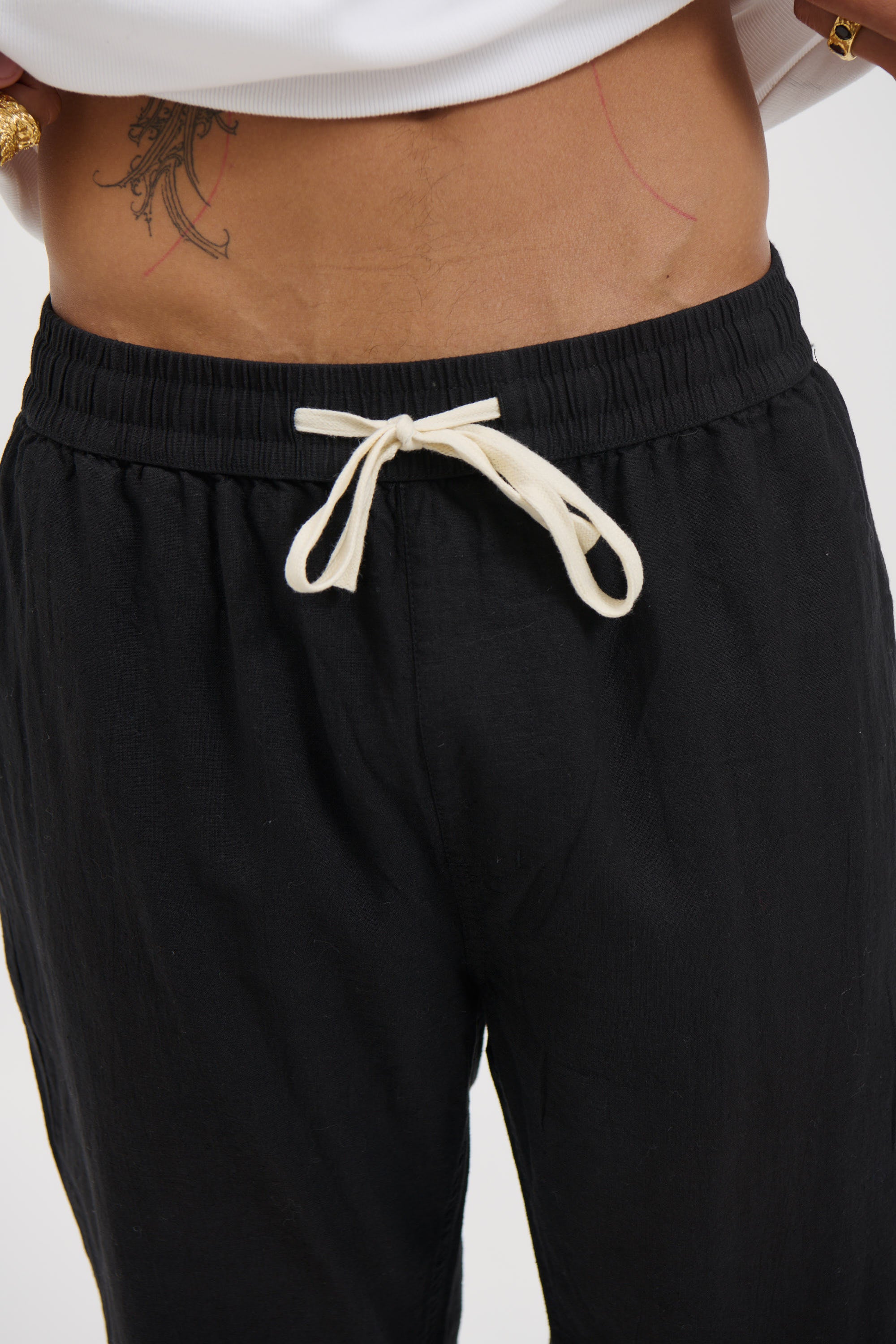 NTH Linen Pant Black