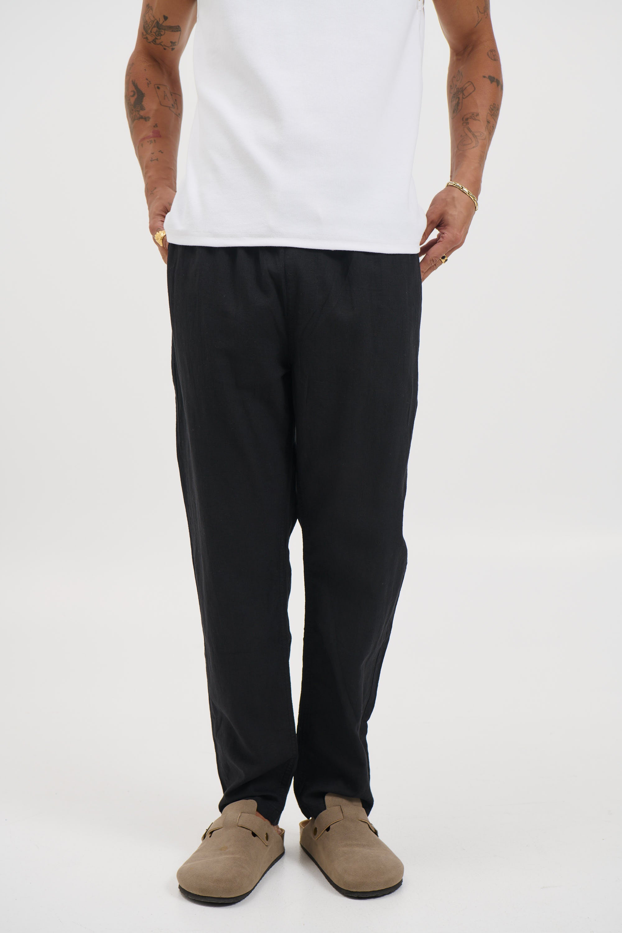 NTH Linen Pant Black