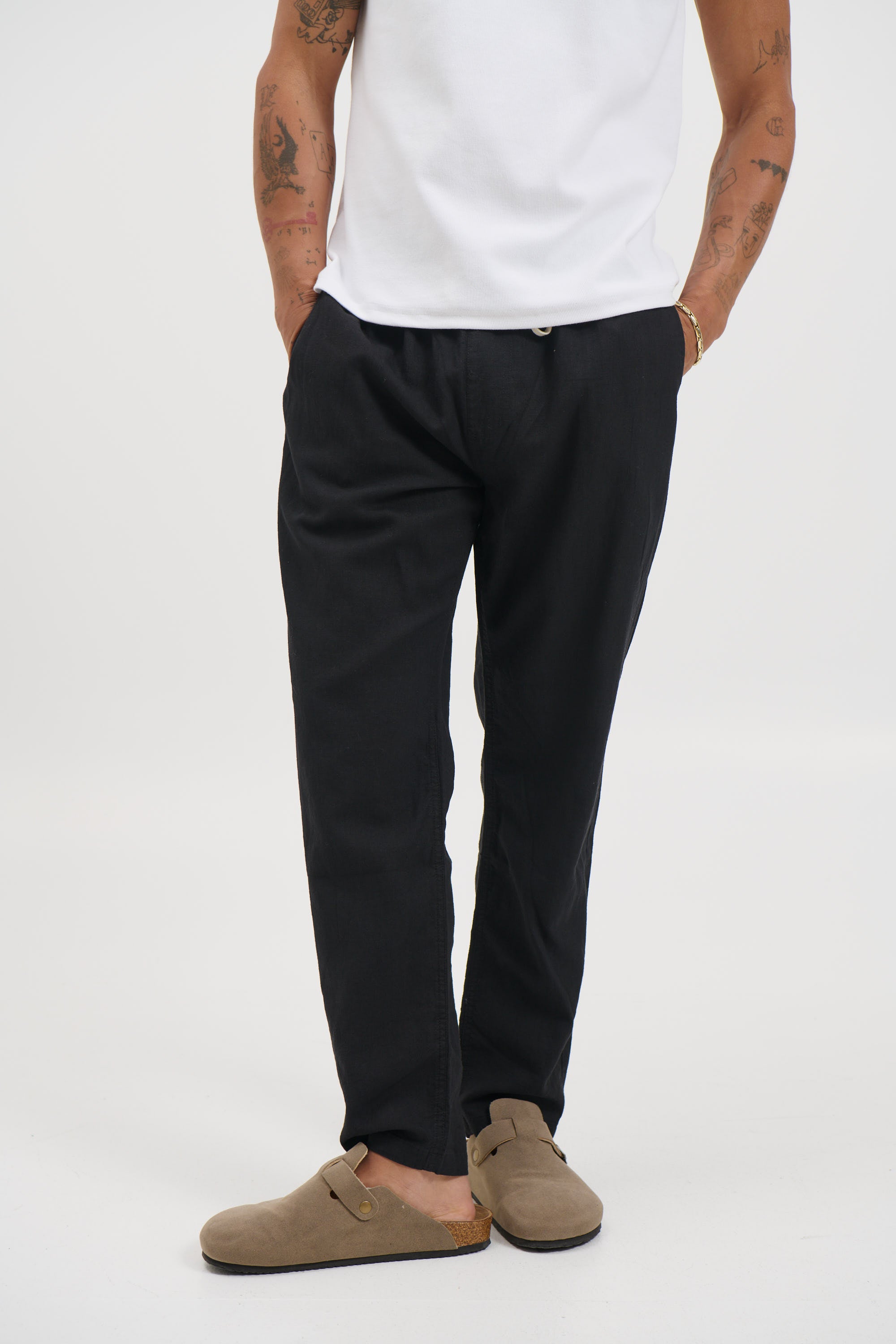 NTH Linen Pant Black