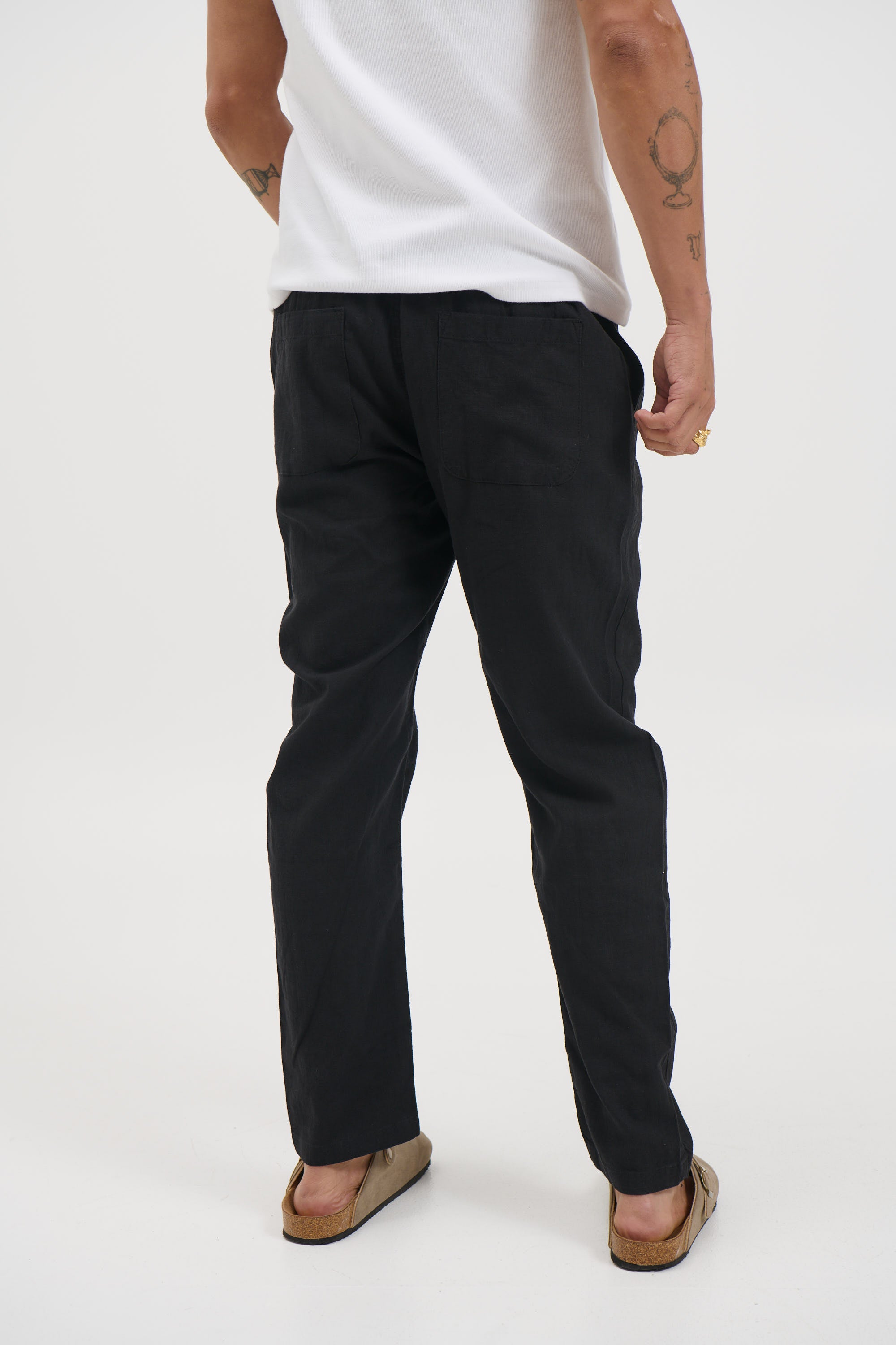 NTH Linen Pant Black