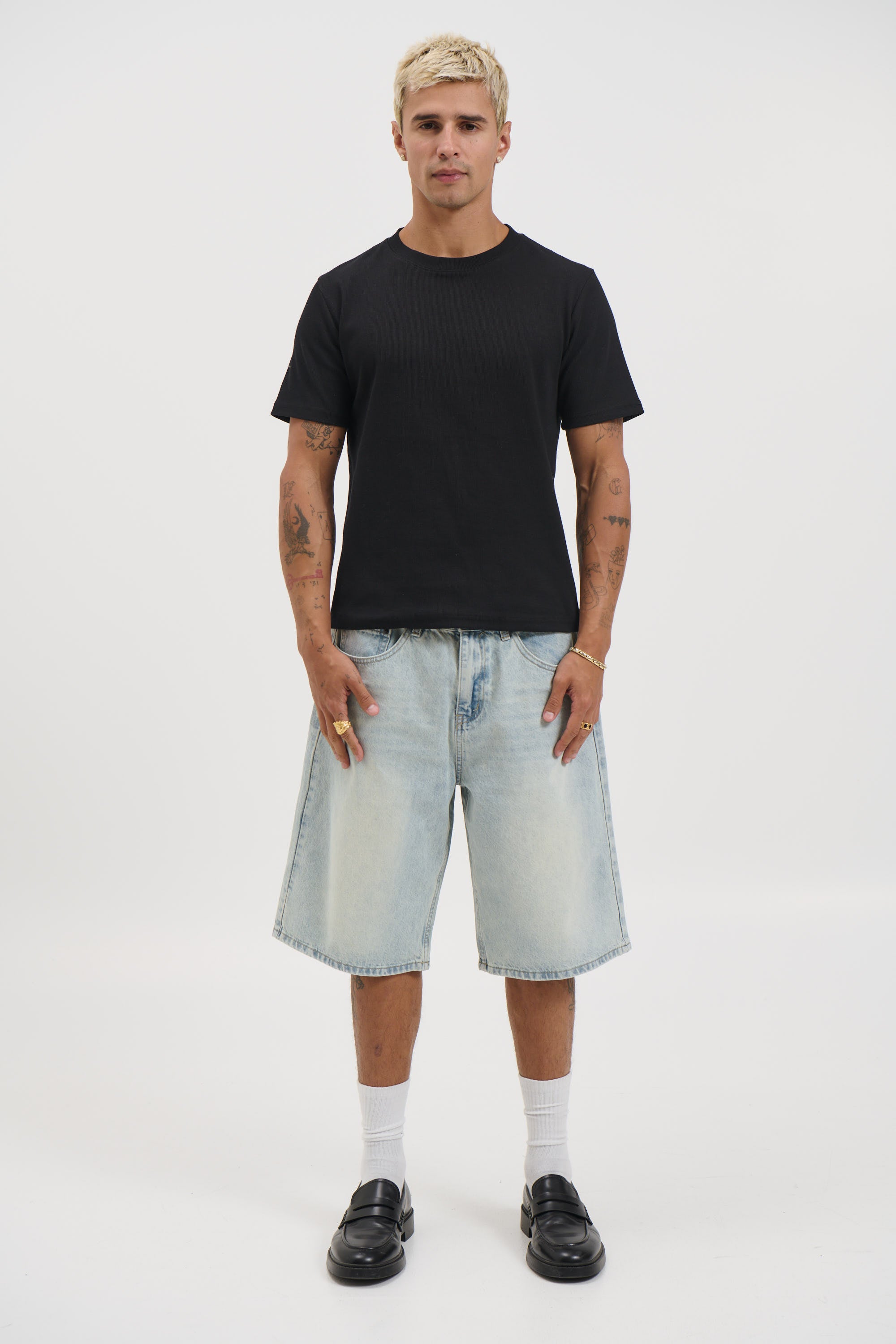 Flint Baggy Denim Jort Light