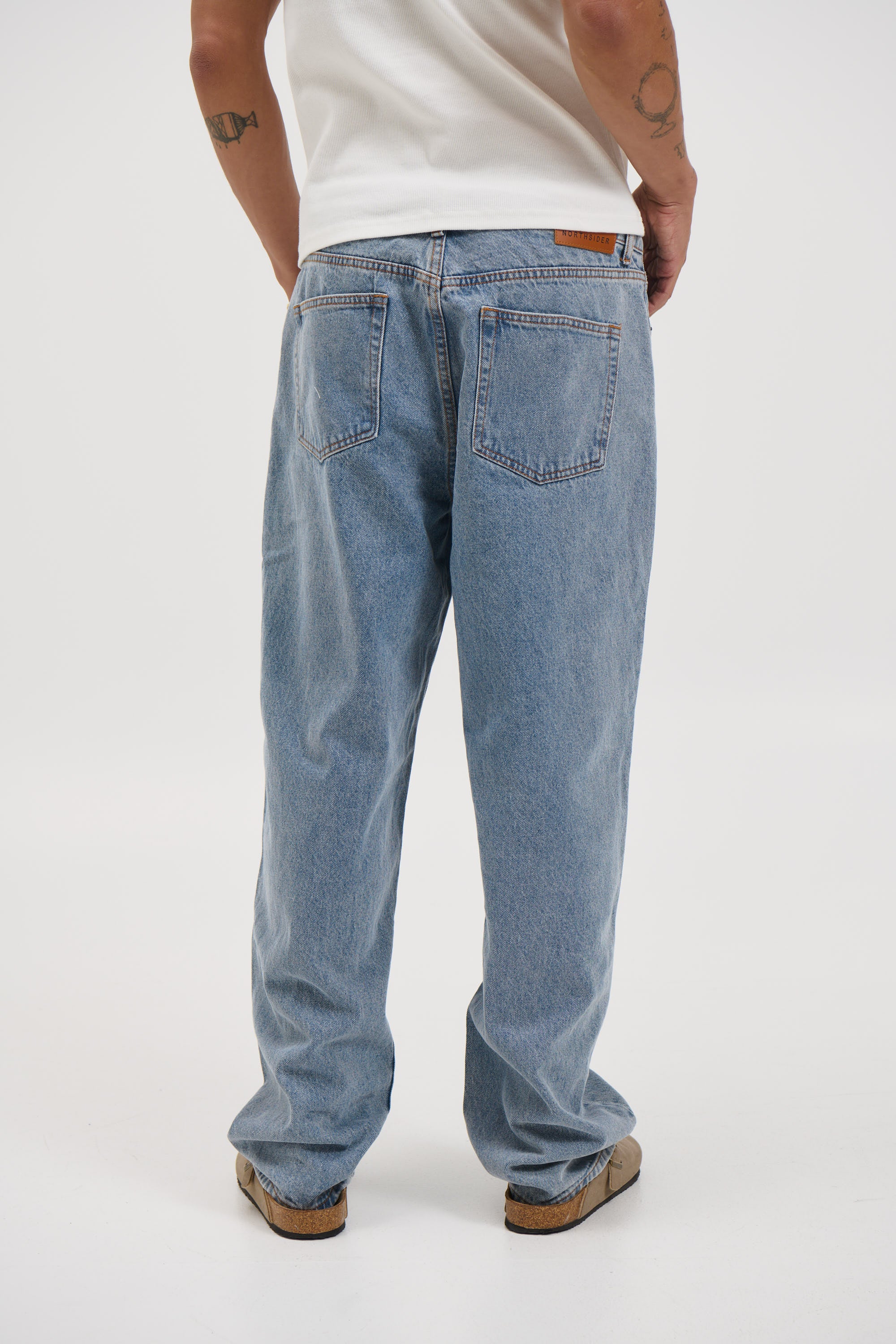 Cruz Baggy Denim Mid Blue