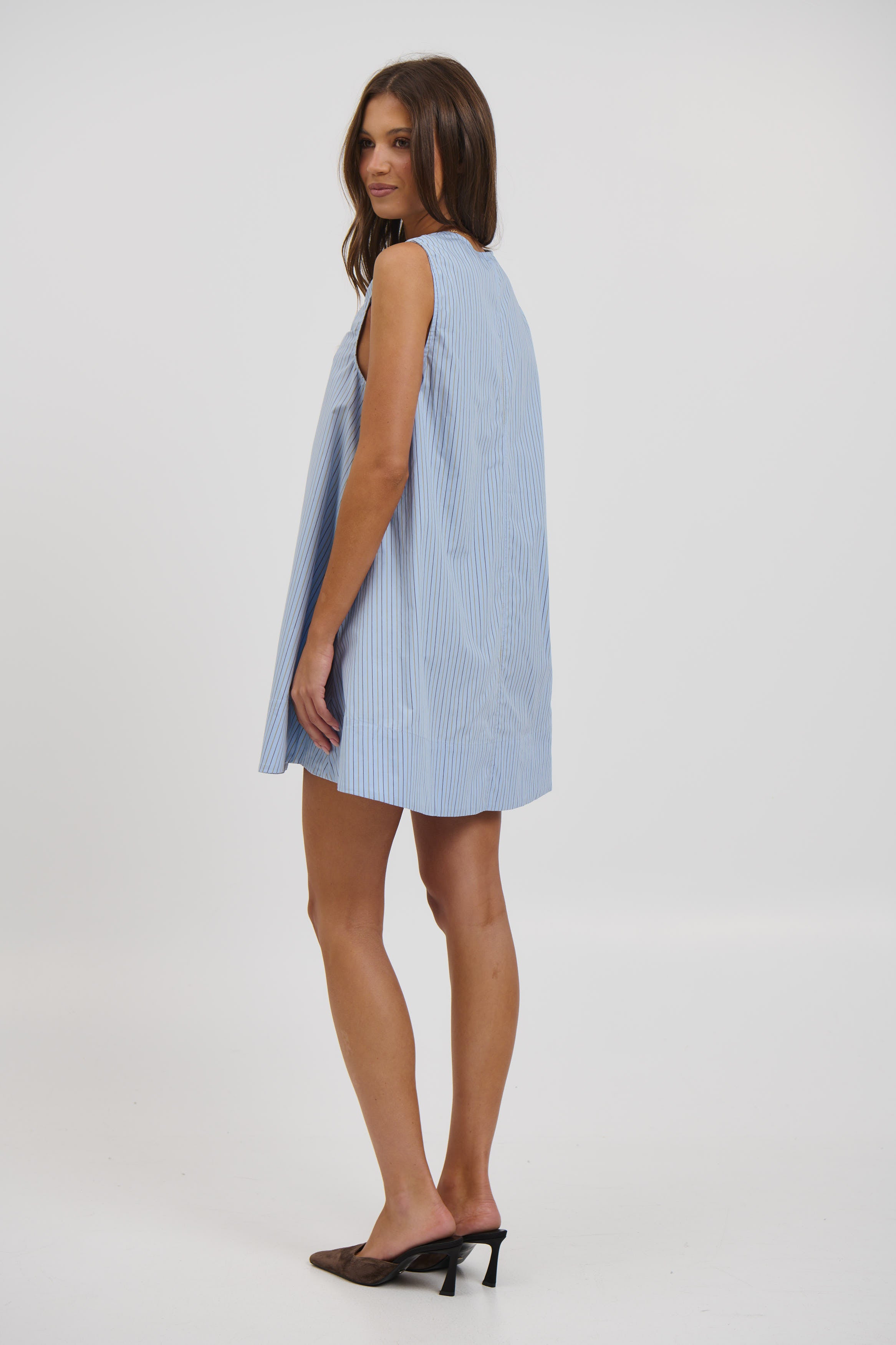 Sydney Mini Dress Blue Stripe