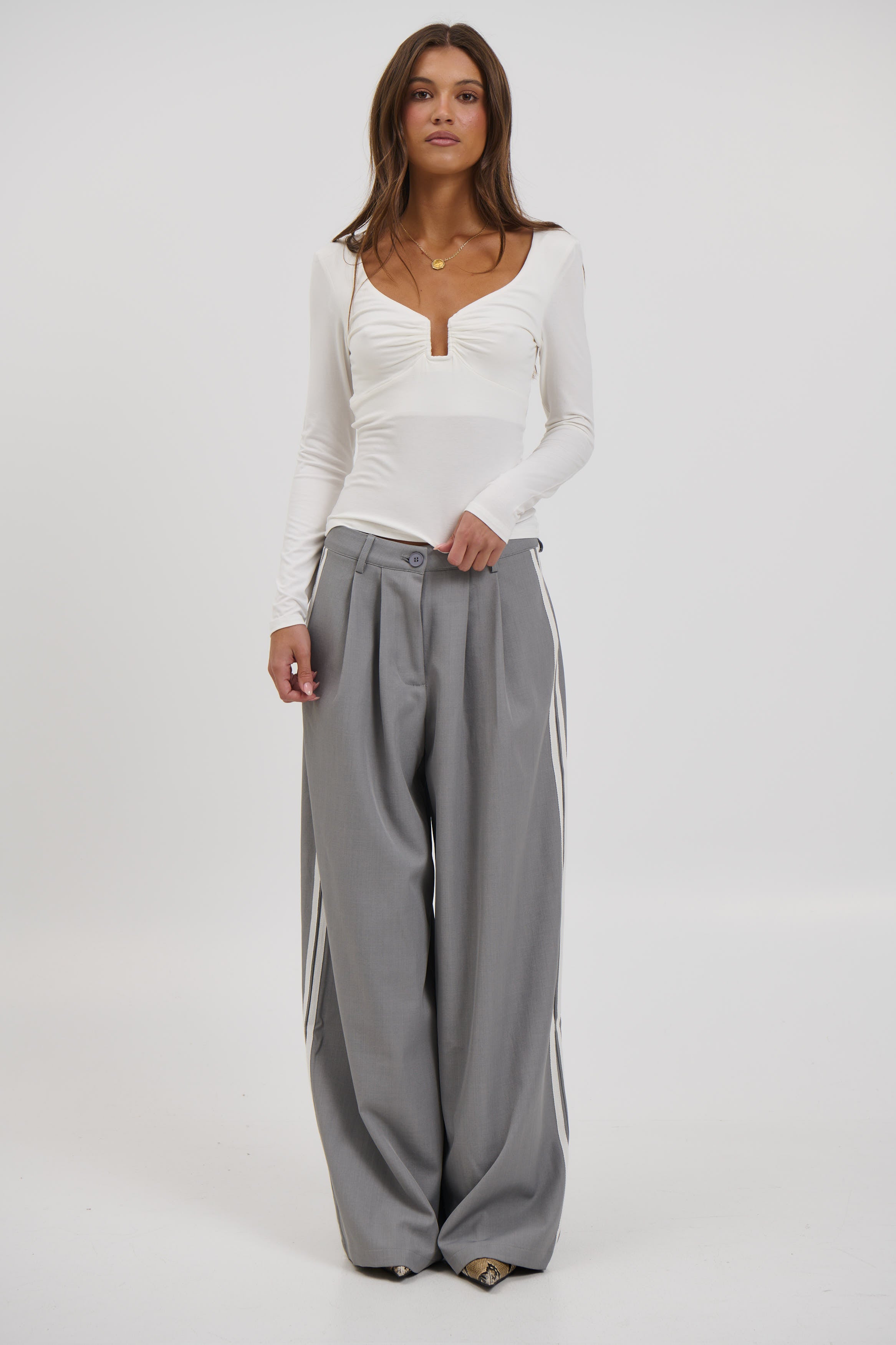 Ida Long Sleeve White