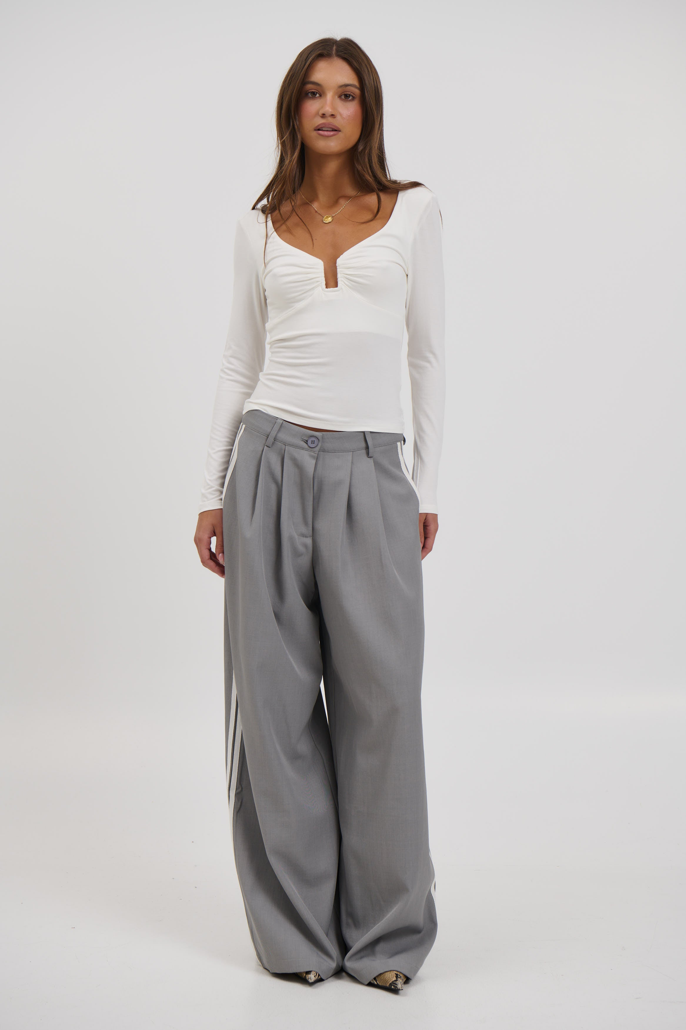 Ida Long Sleeve White