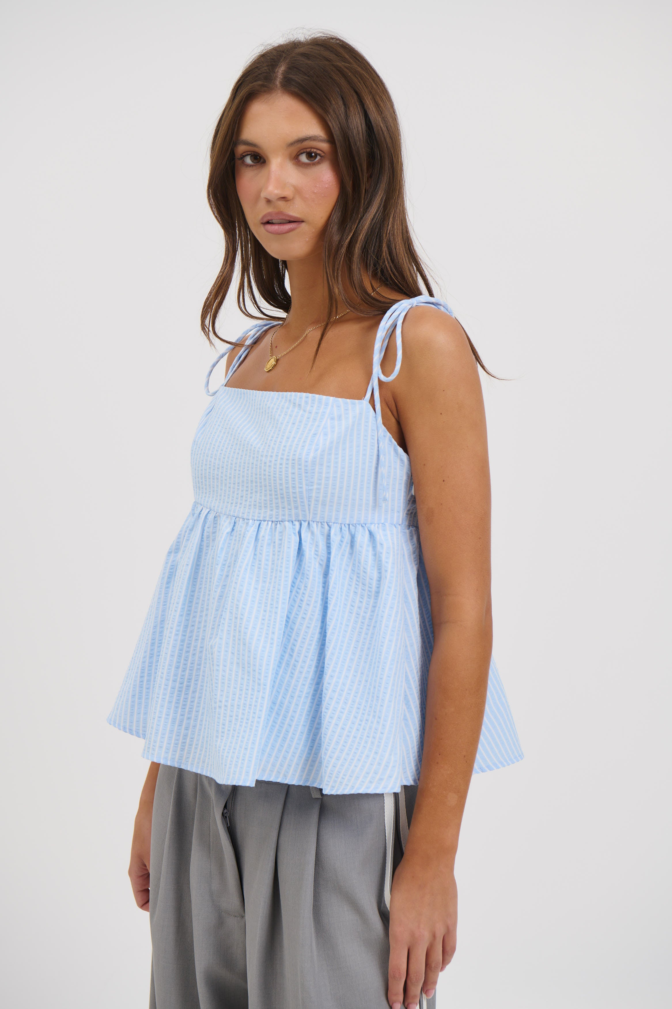 Chontelle Babydoll Top Sky