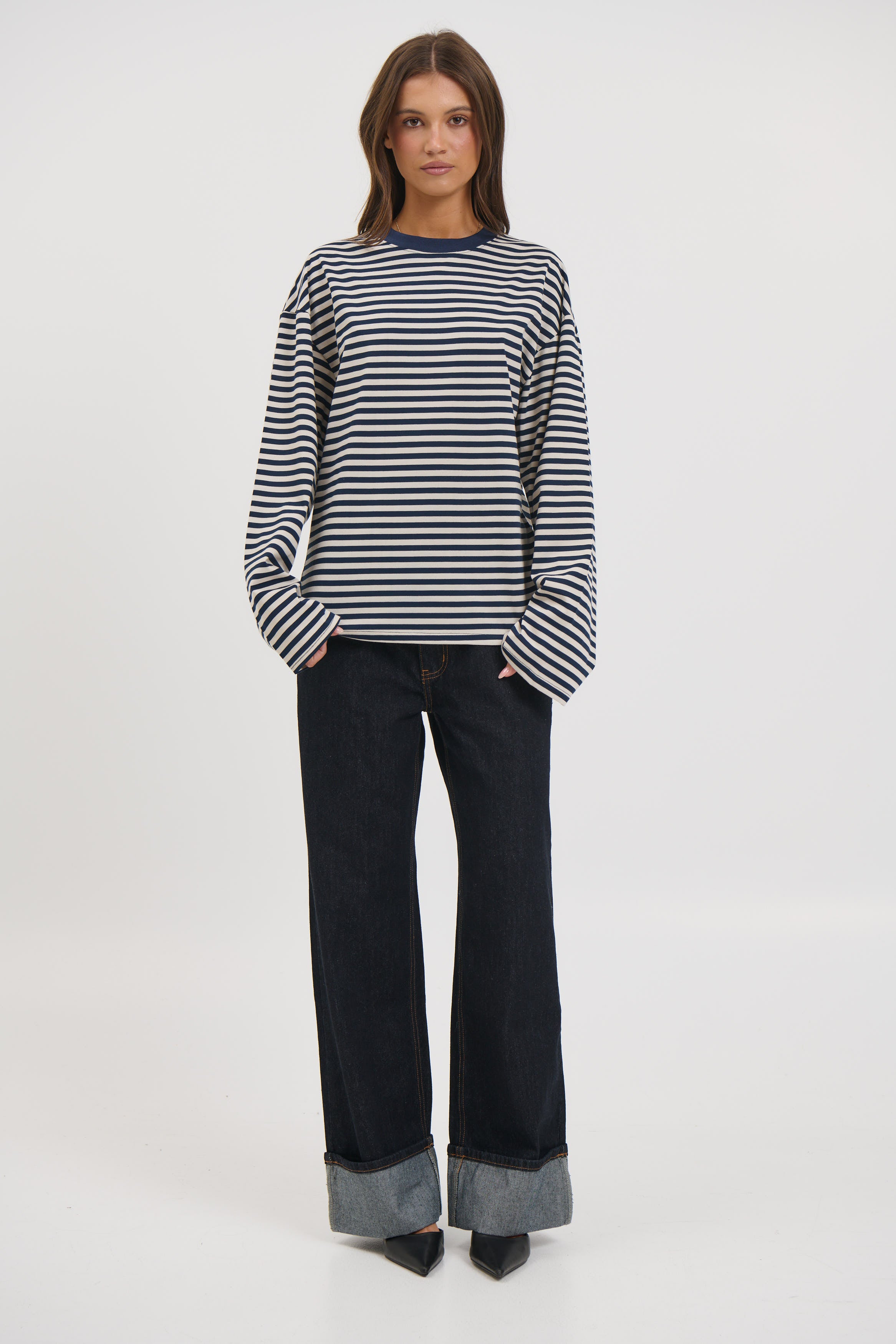 Sadie Long Sleeve Navy