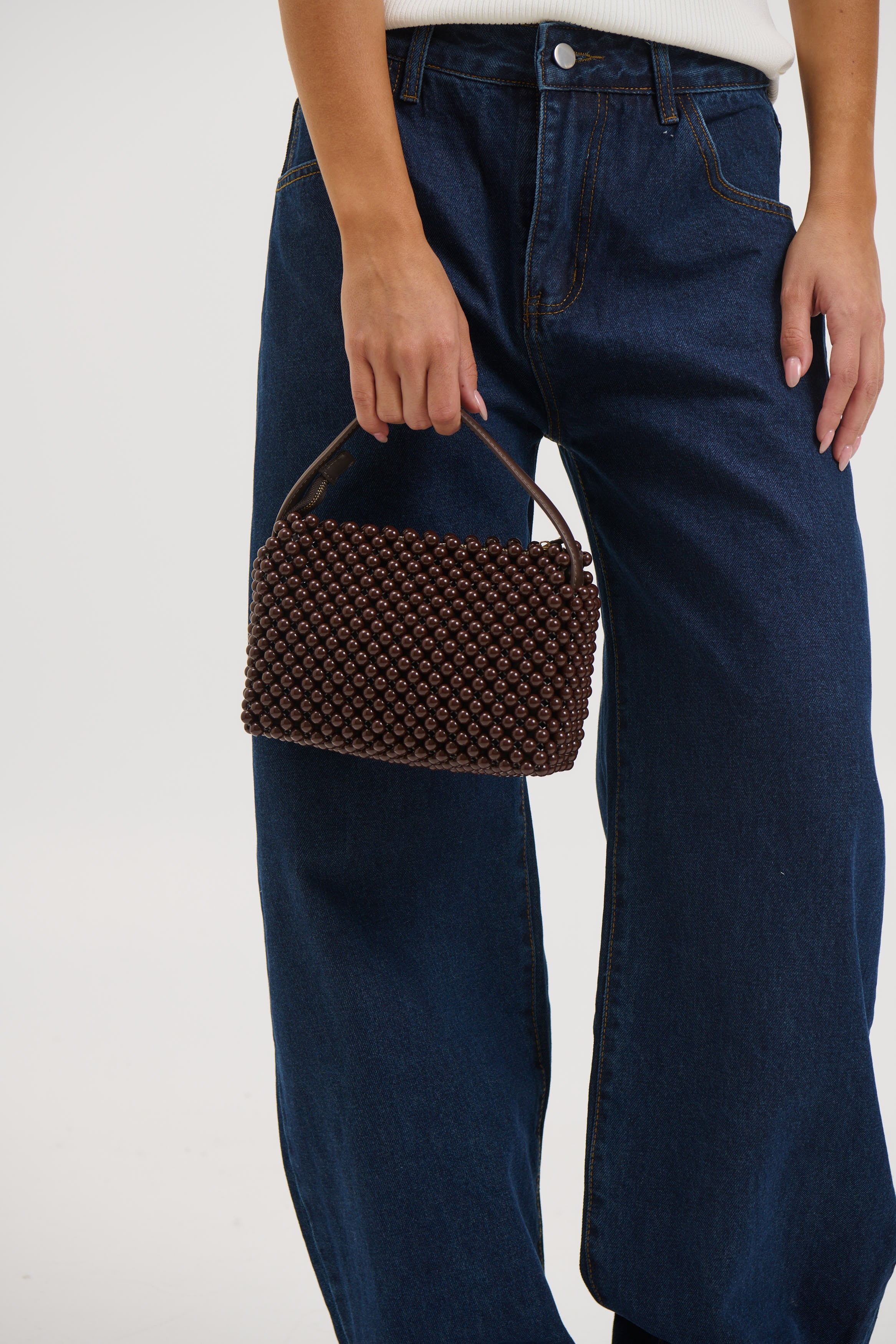 Jeanie Handle Bag Chocolate