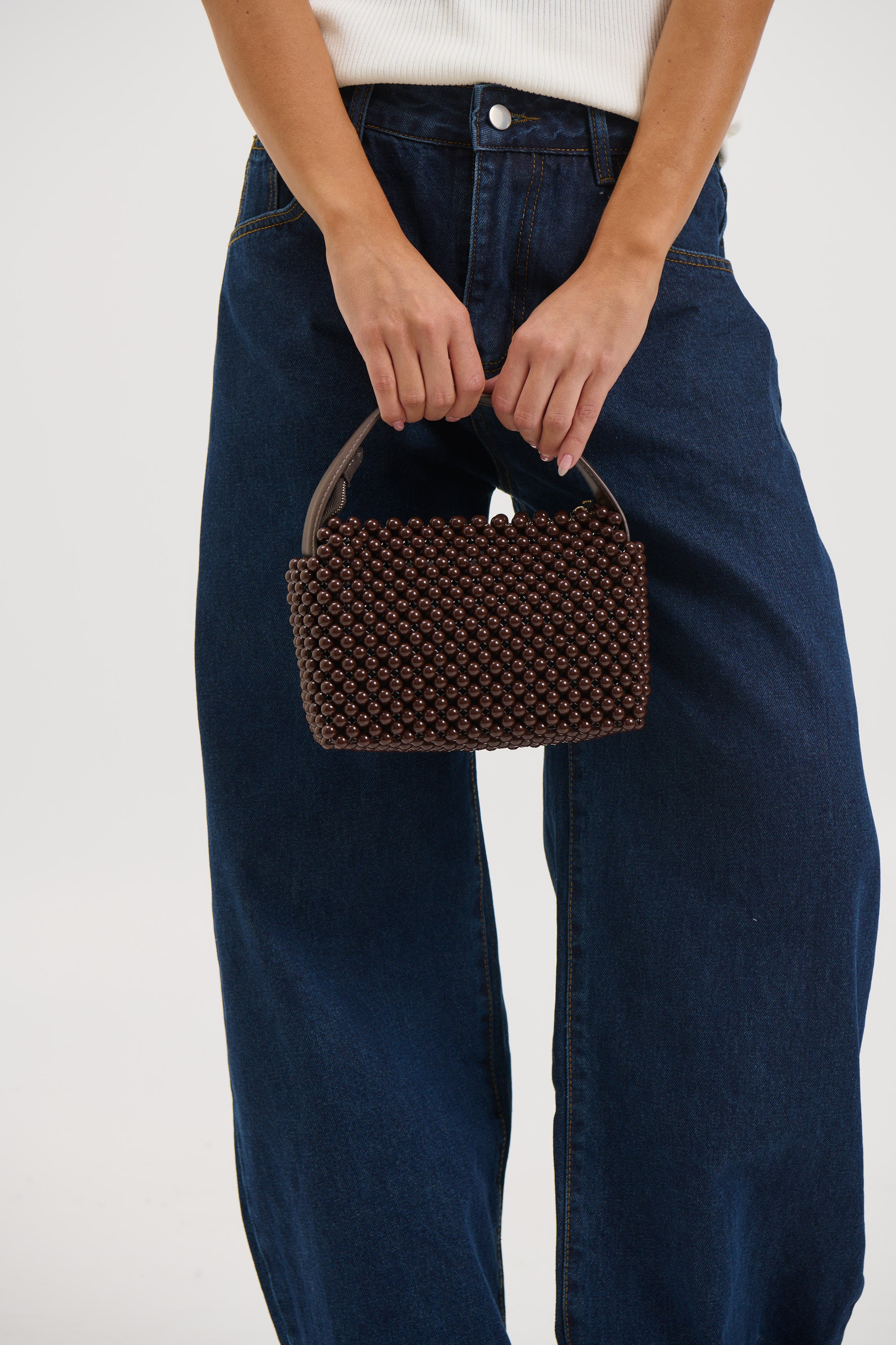 Jeanie Handle Bag Chocolate