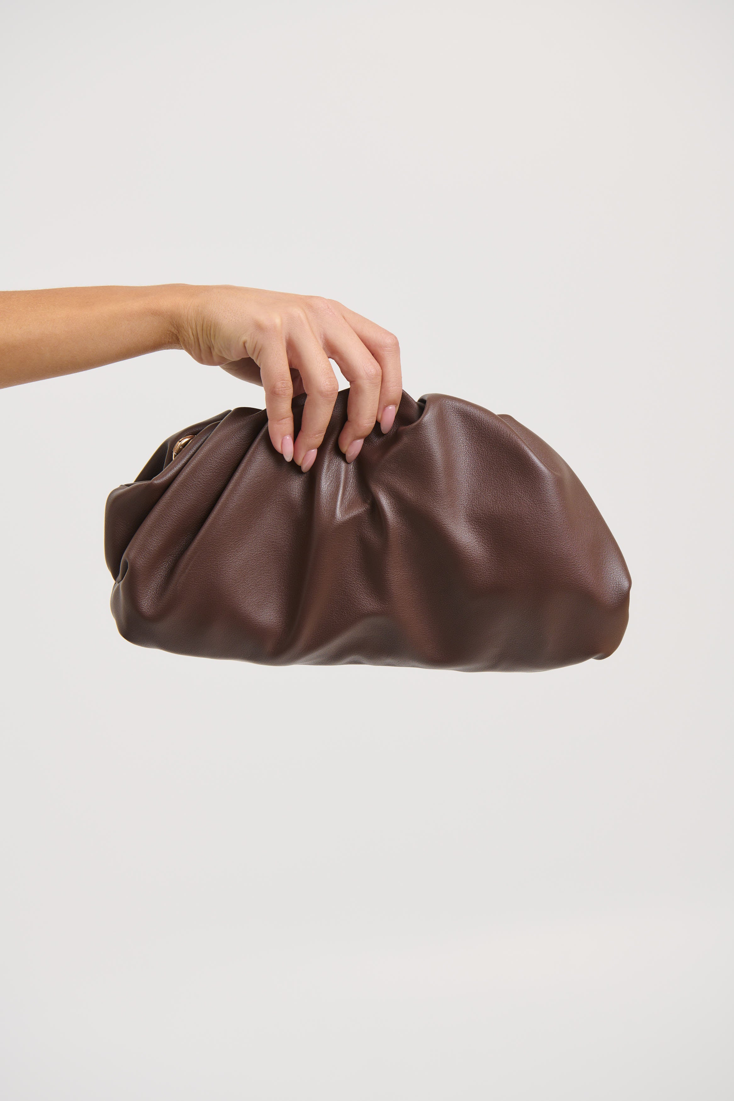 The Kyla Clutch Chocolate