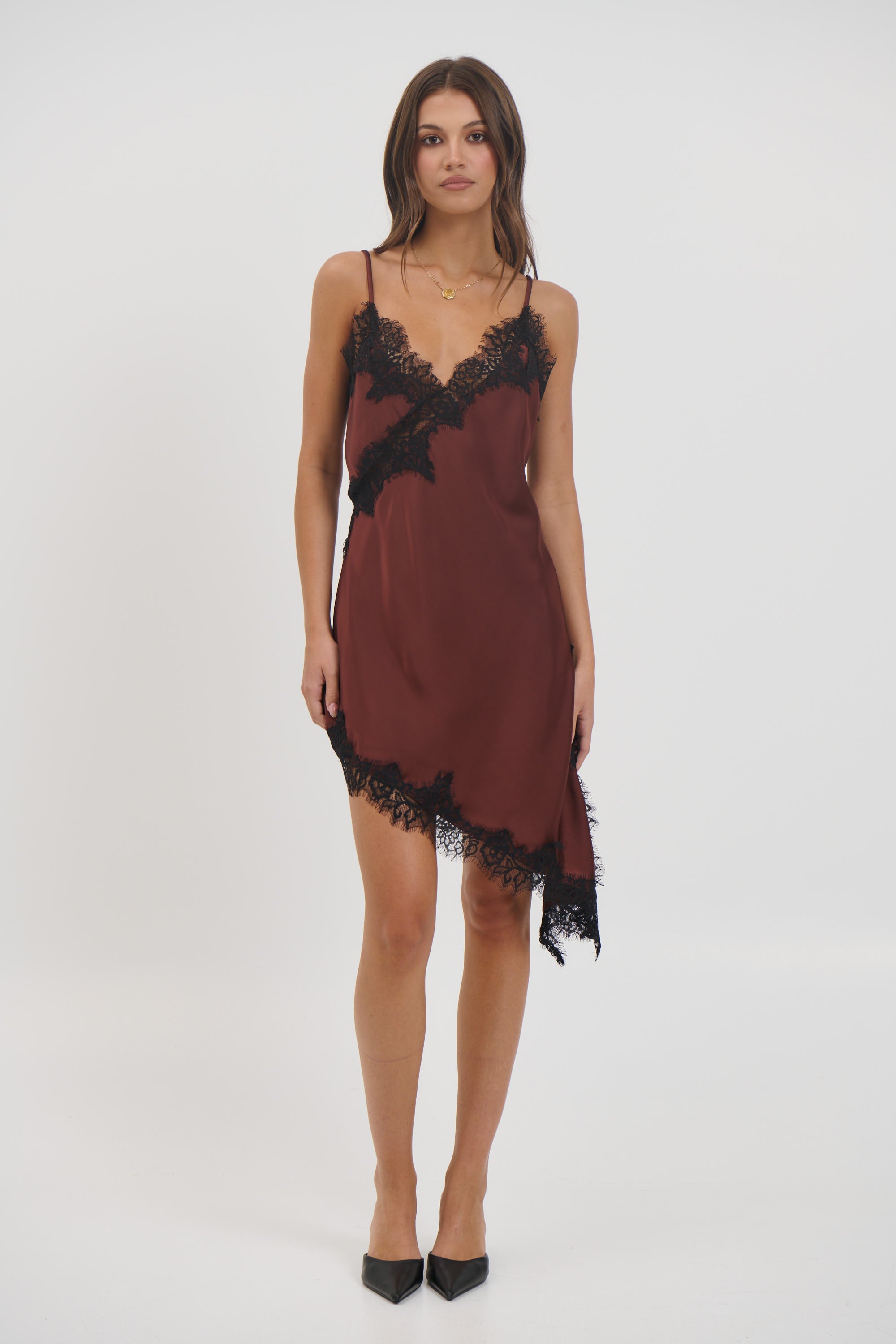 Electra Lace Dress Chocolate - FINAL SALE