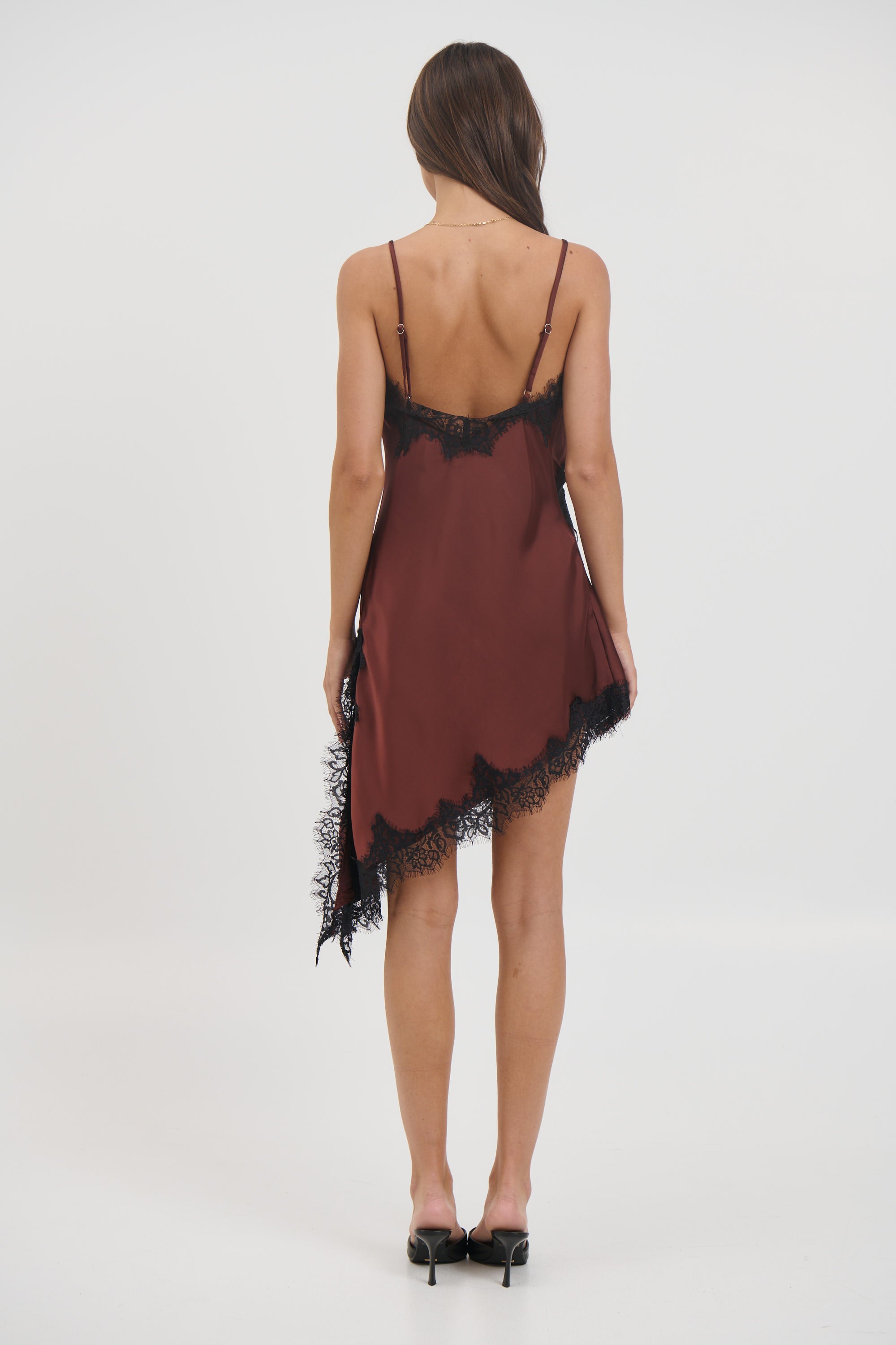 Electra Lace Dress Chocolate - FINAL SALE