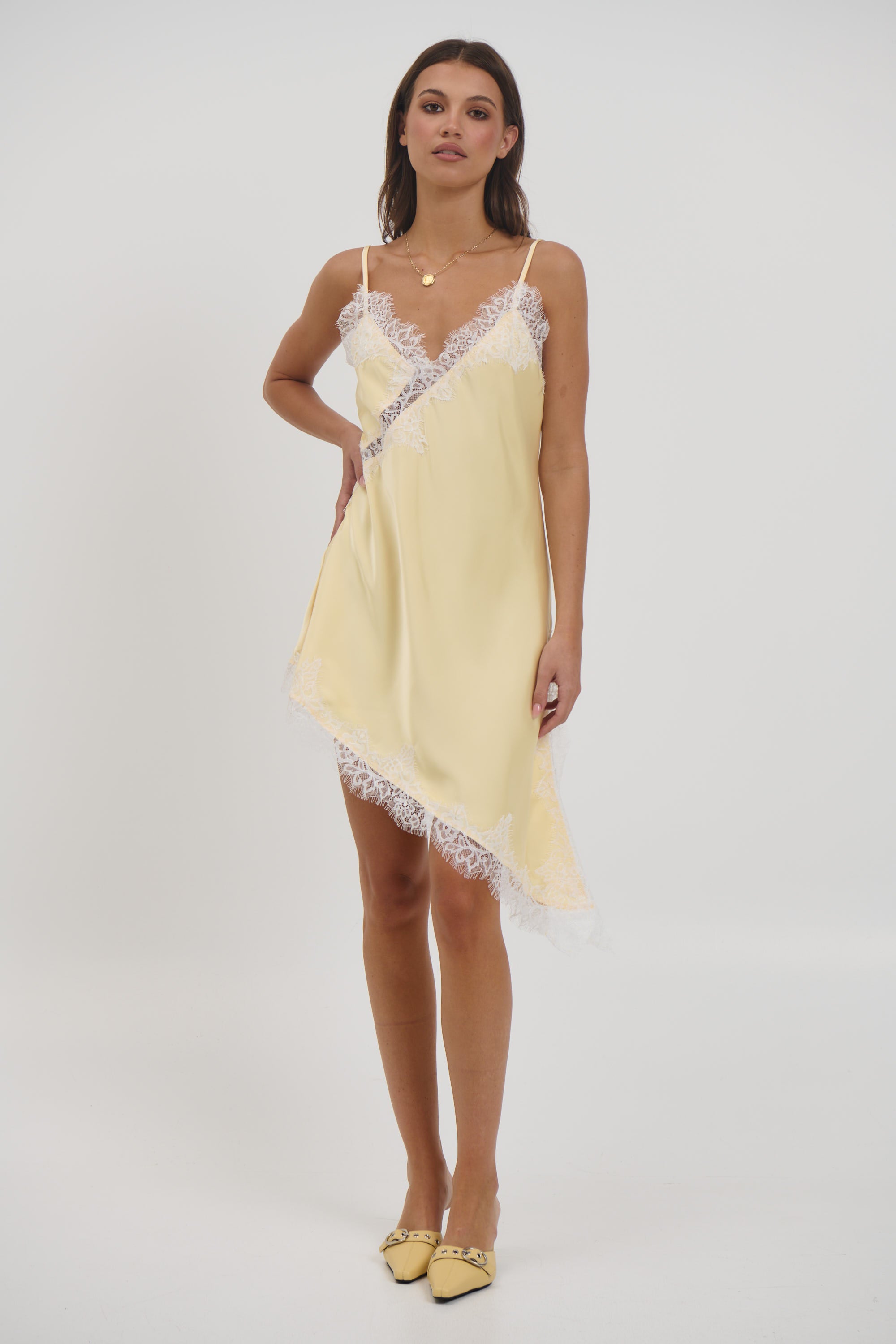 Electra Lace Dress Lemon