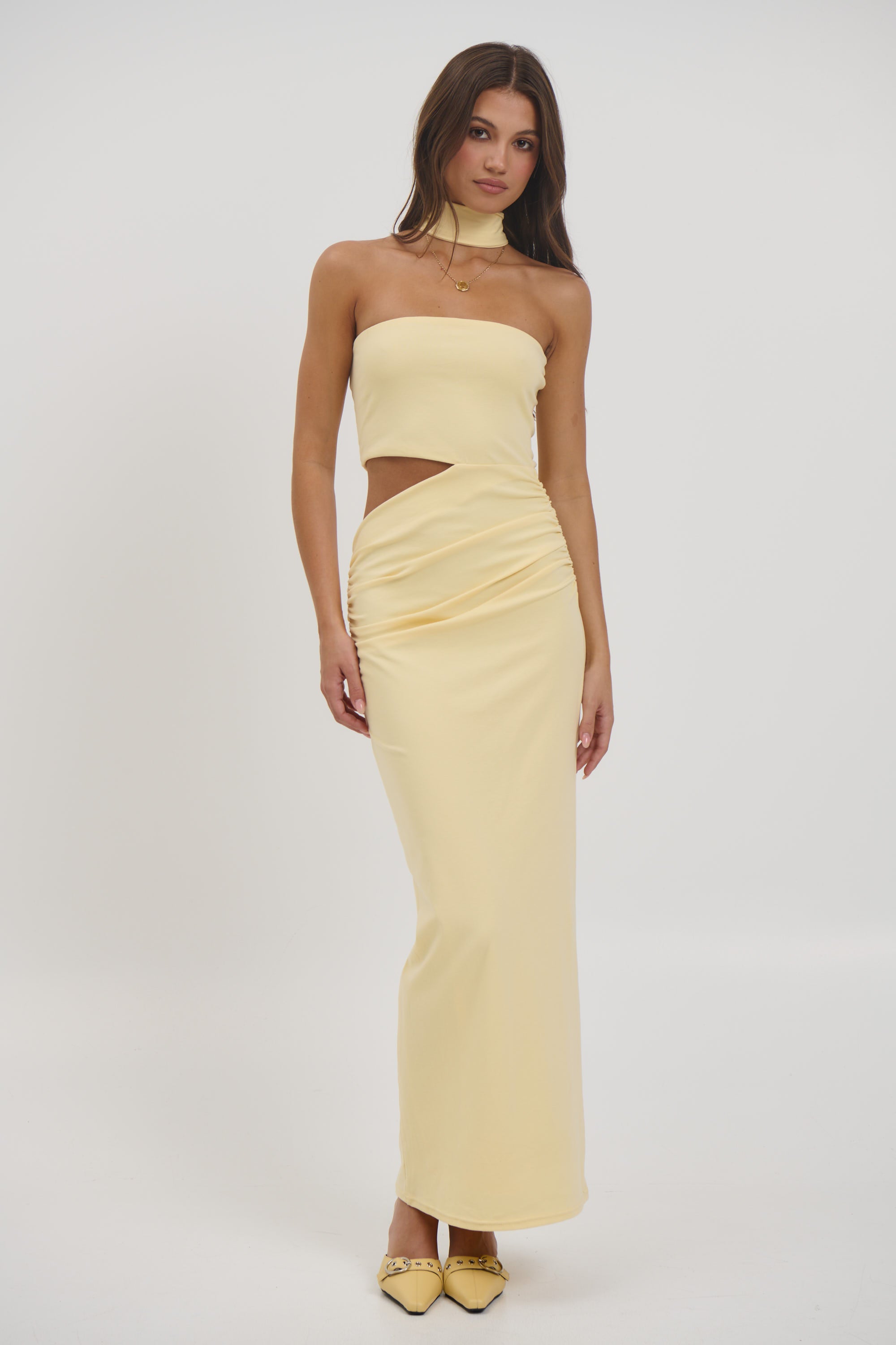 Selena Maxi Dress Lemon