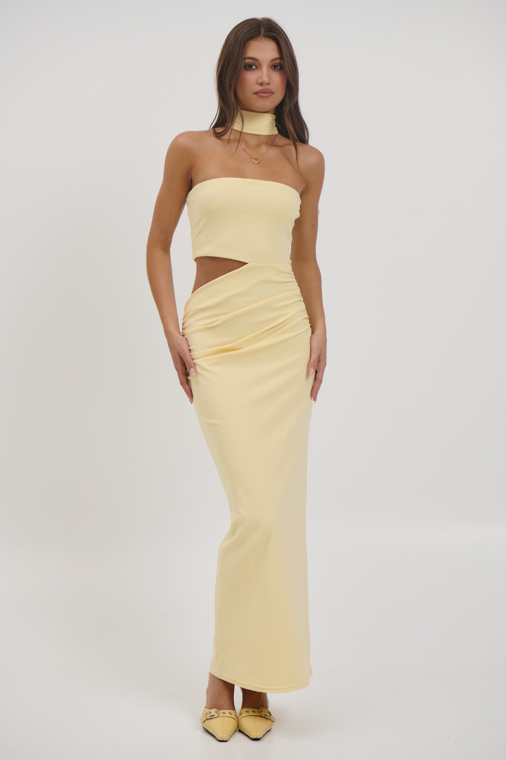 Selena Maxi Dress Lemon
