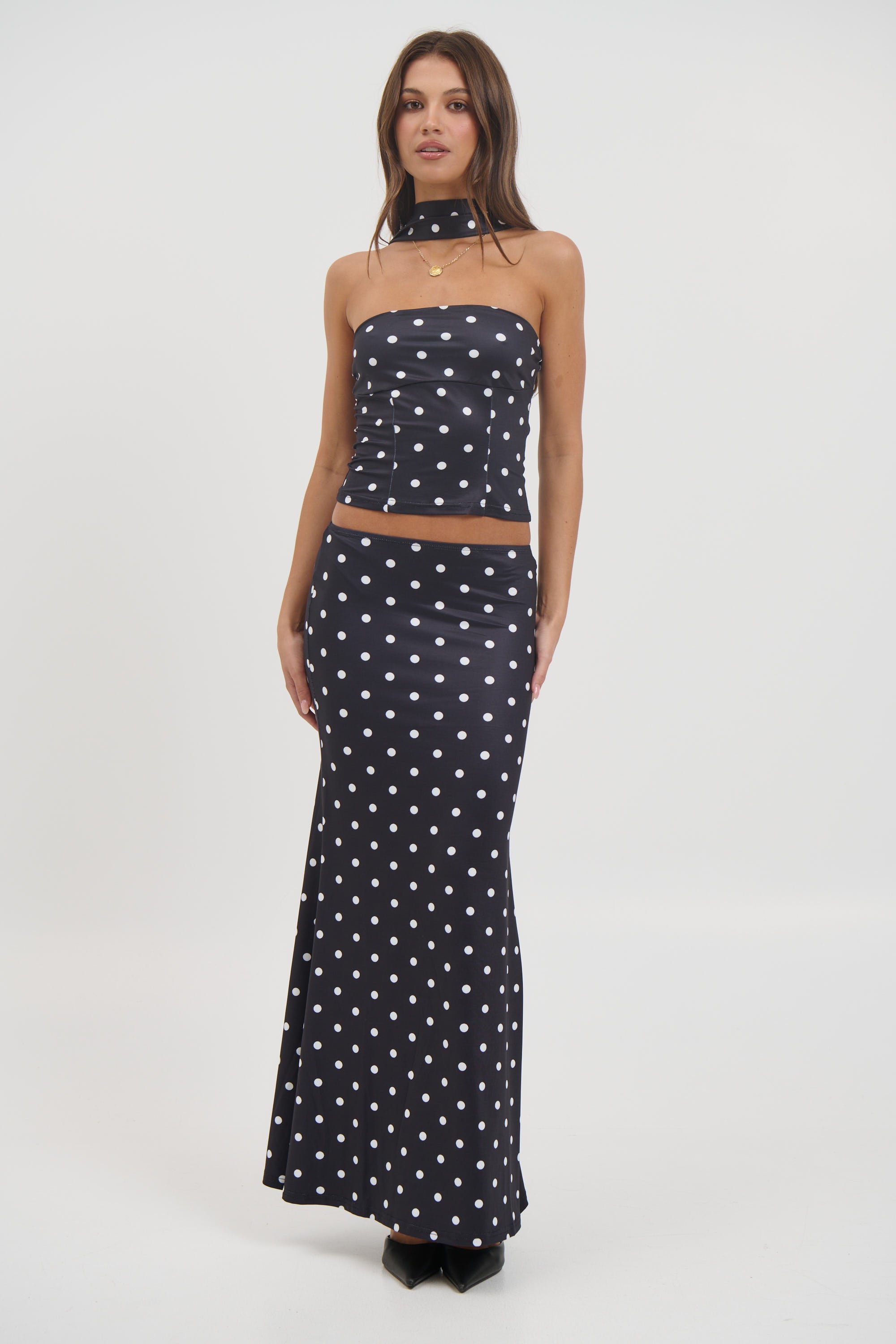 Viktoria Polk Dot Set Black