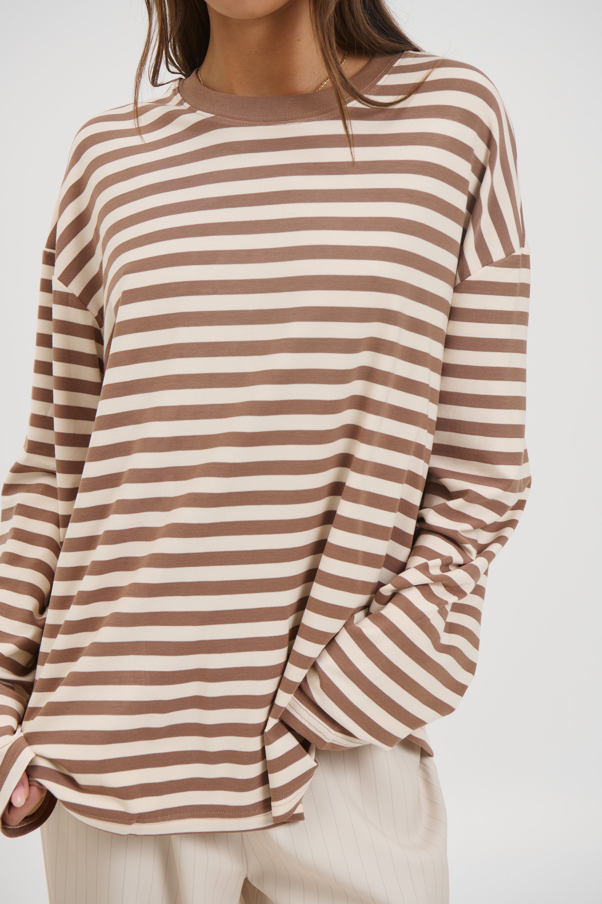 Jaida Long Sleeve Chocolate