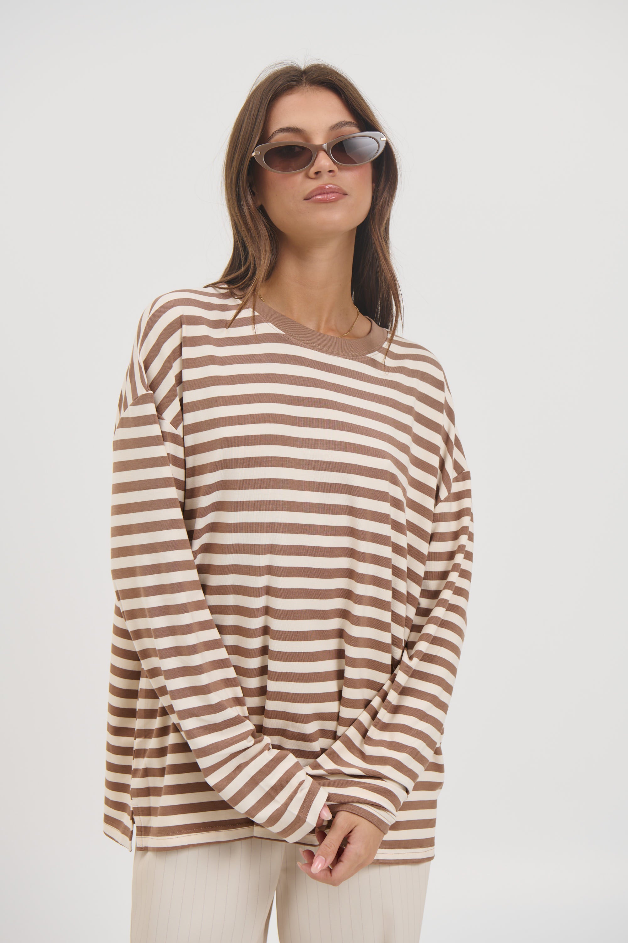 Jaida Long Sleeve Chocolate