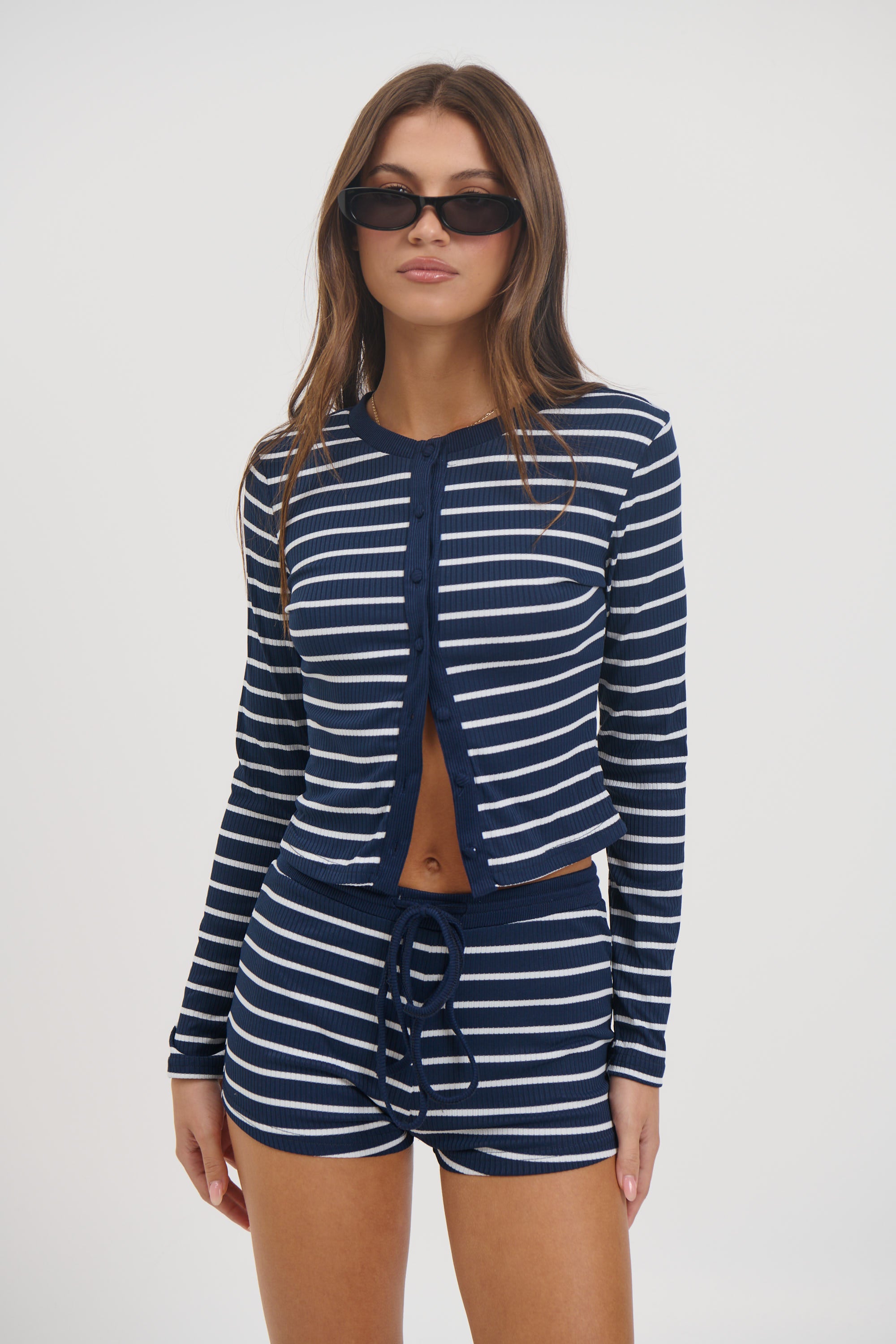 Jo Stripe Set Navy