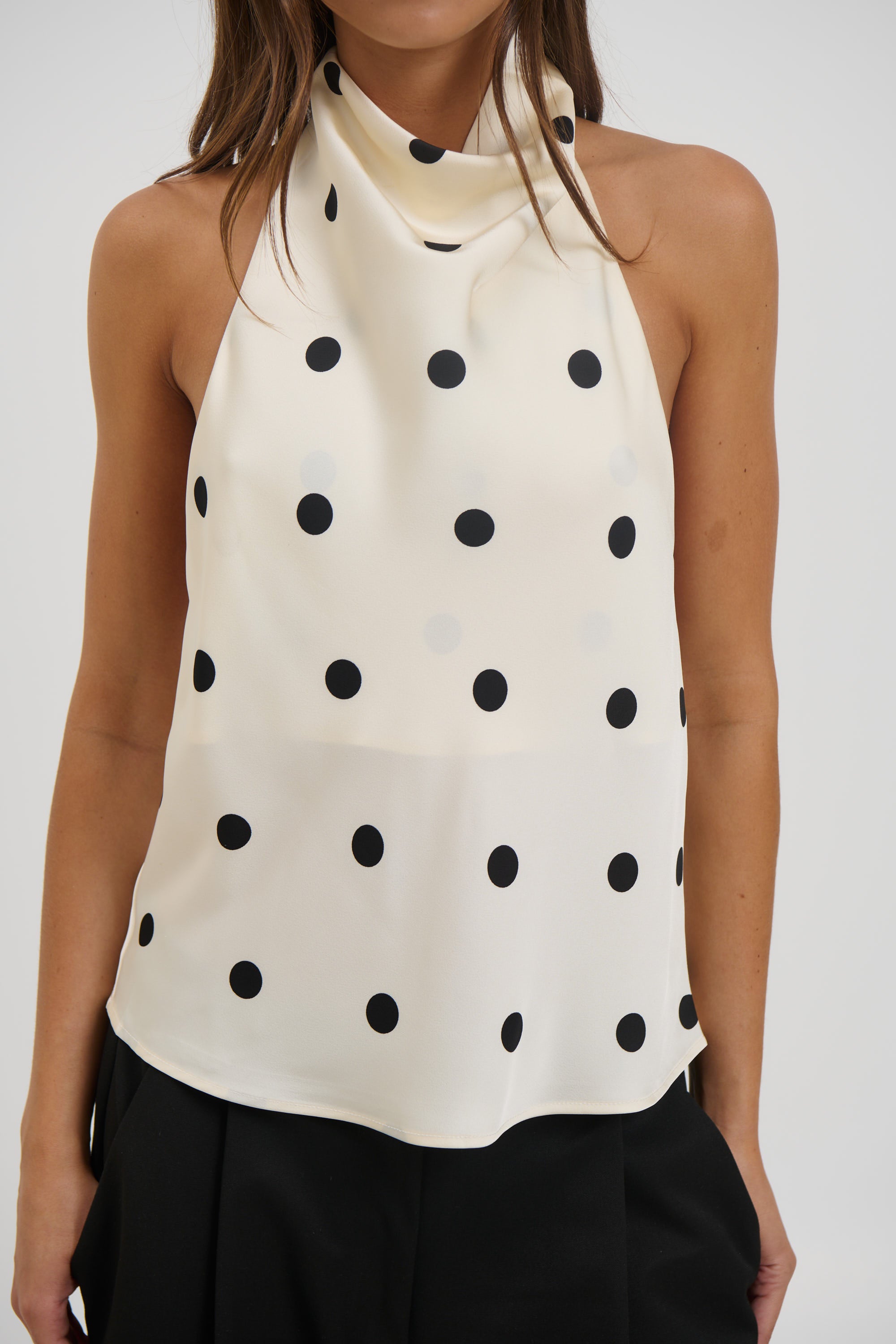 Ivy Halter Top Cream