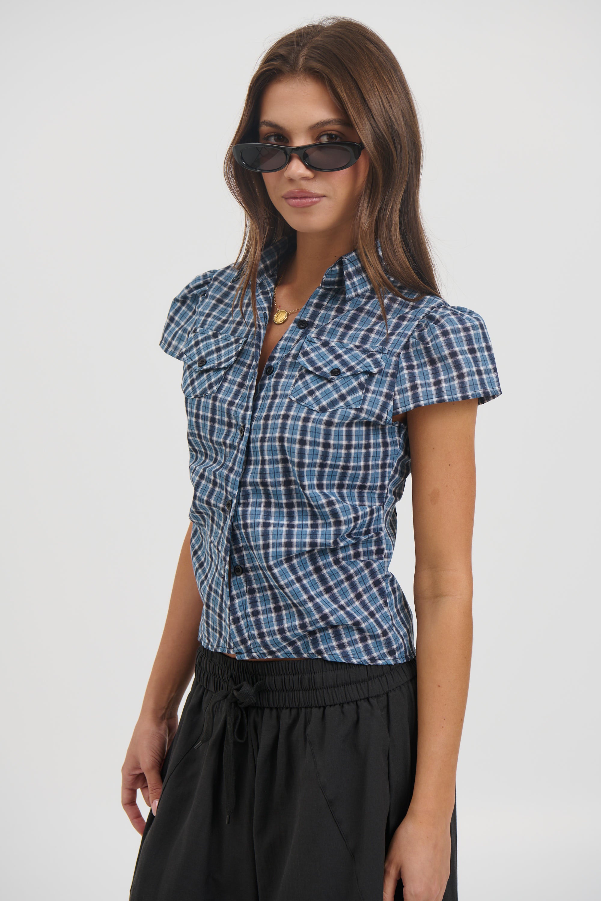 Zane Short Sleeve Shirt Blue