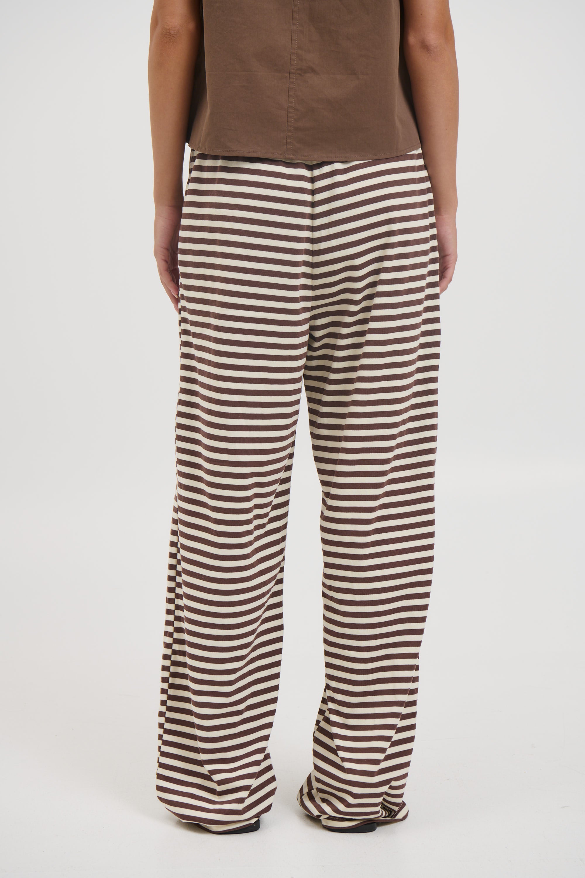 Bloom Pant Dark Chocolate Stripe