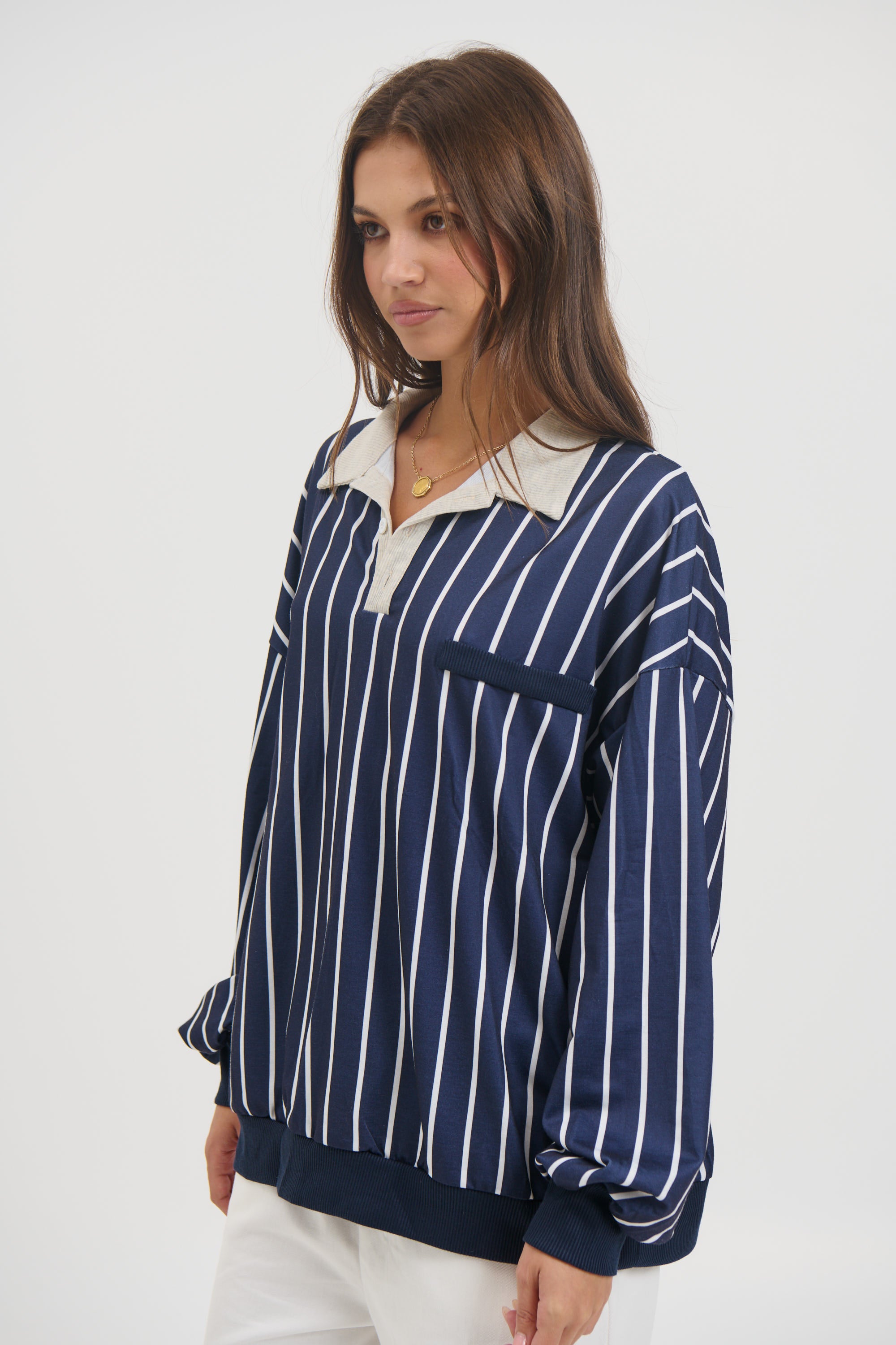 Amina Sweater Navy - FINAL SALE