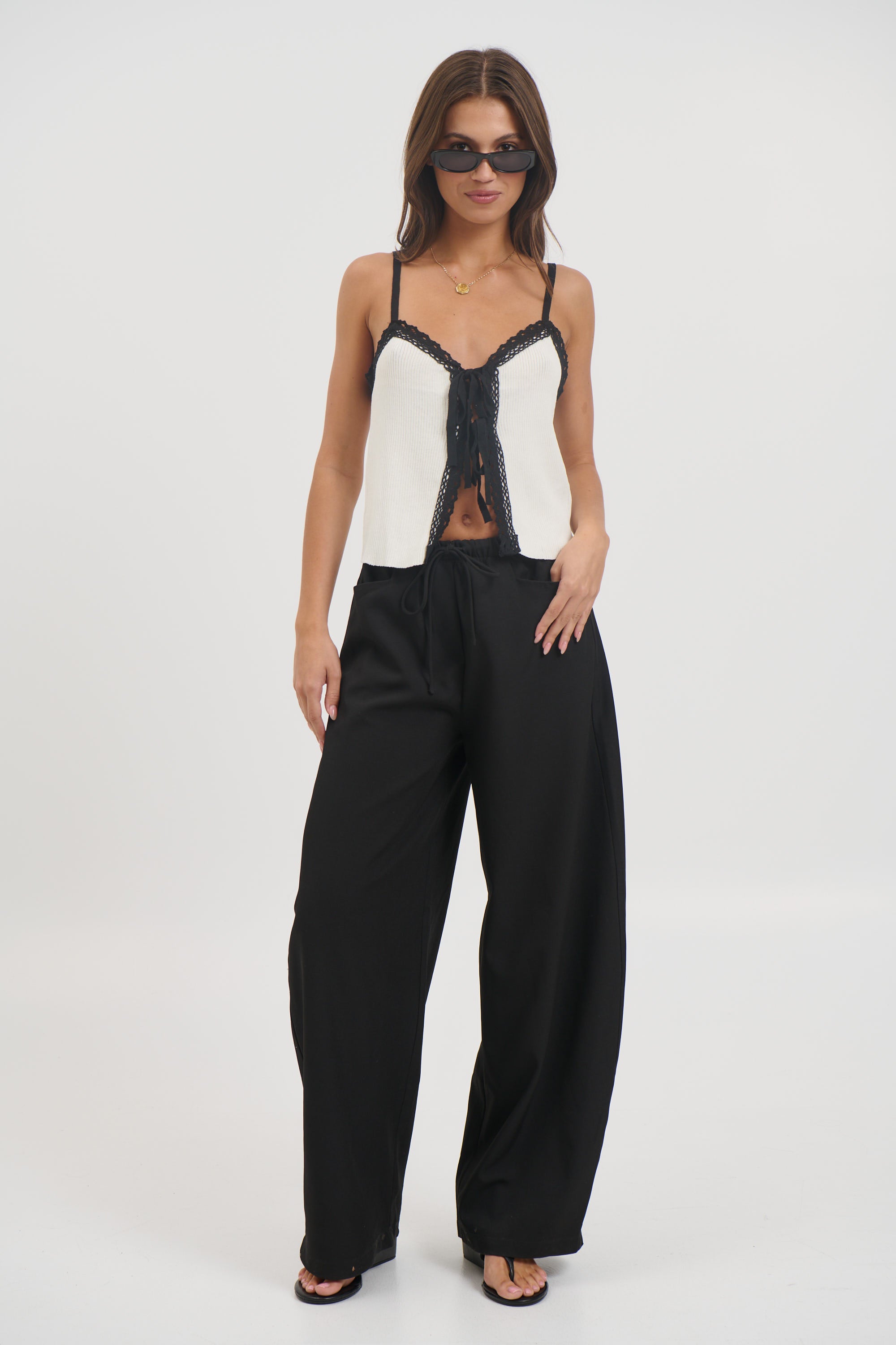 Byron Lace Cami White