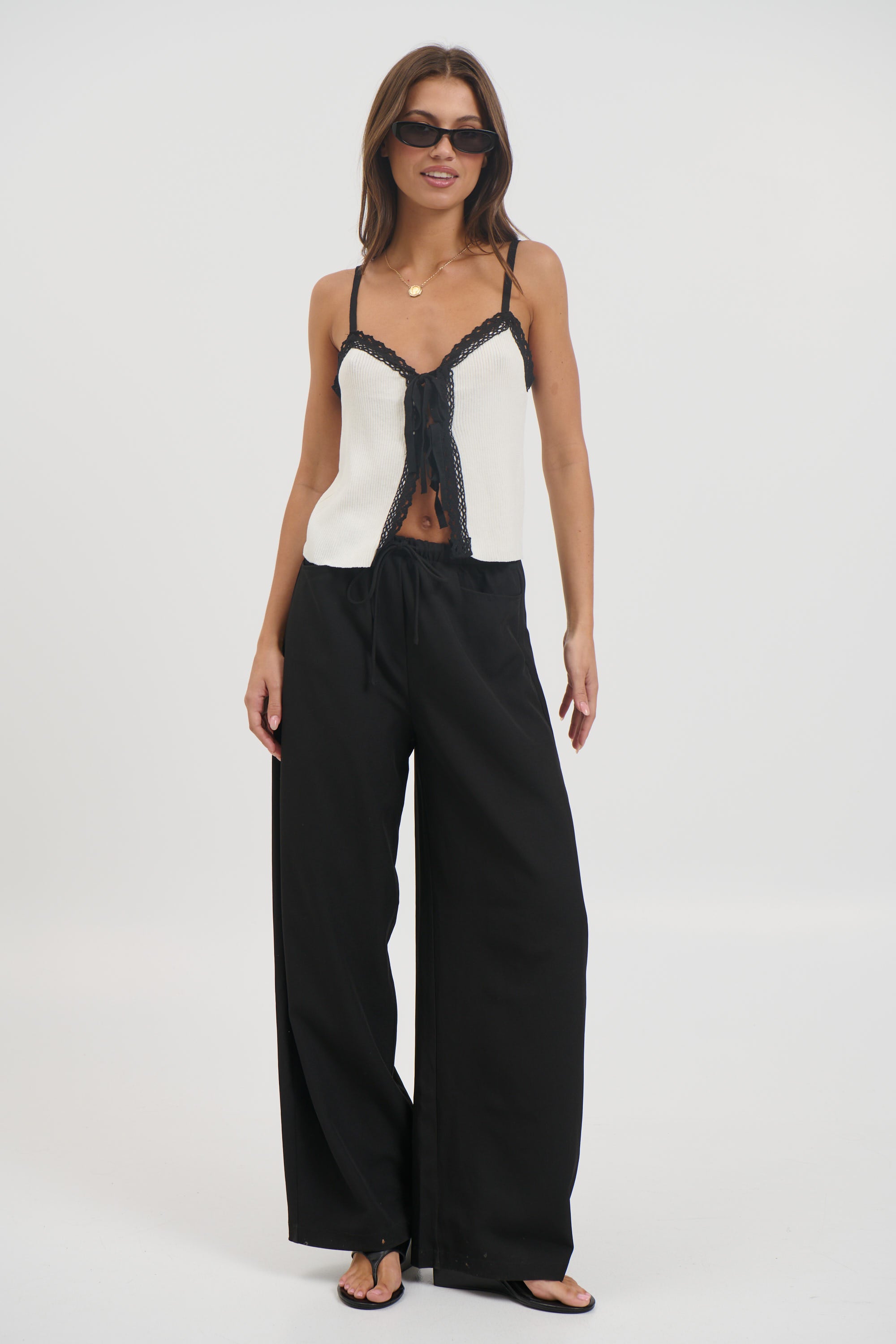 Byron Lace Cami White