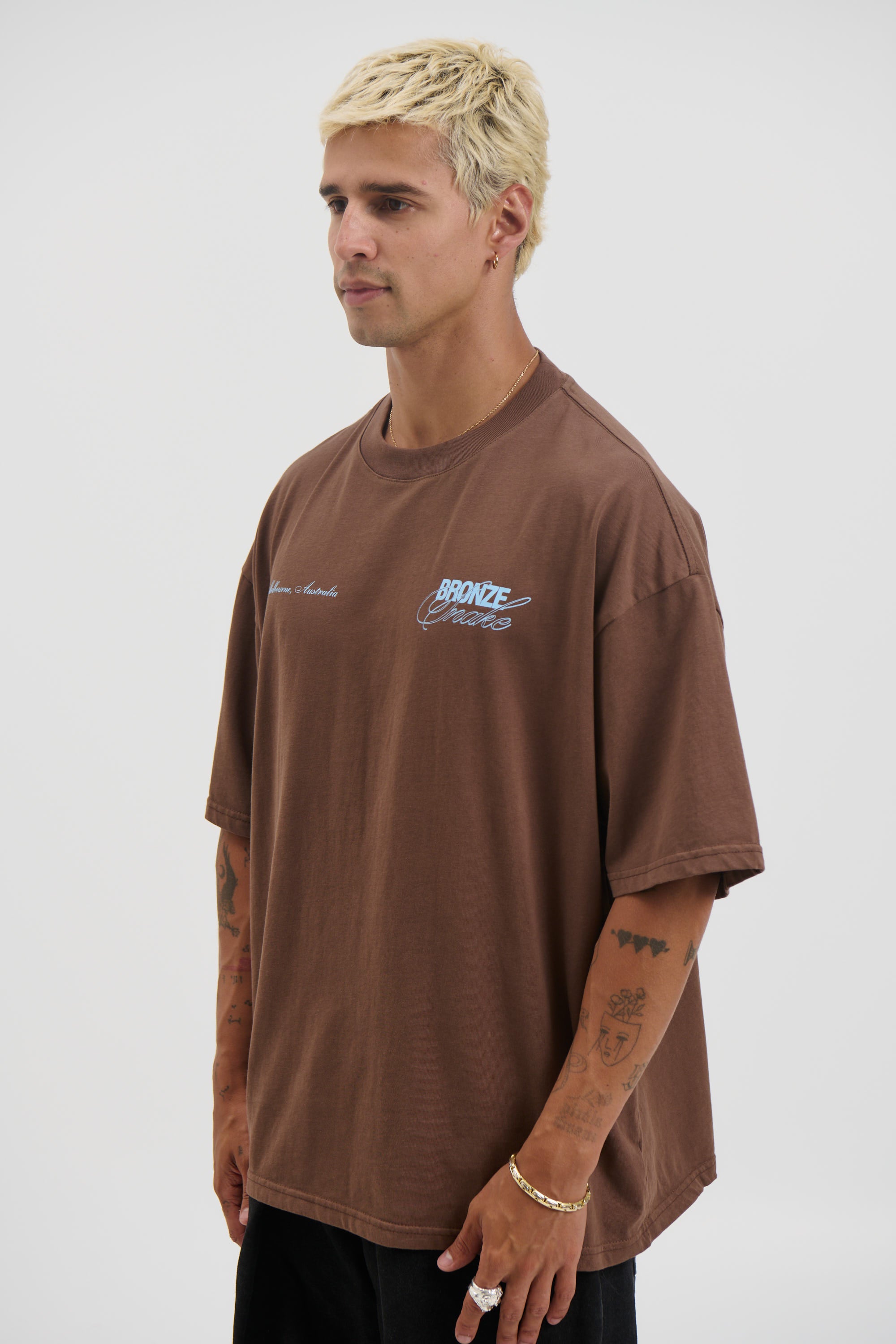 Bronze Snake Signature Tee Choc