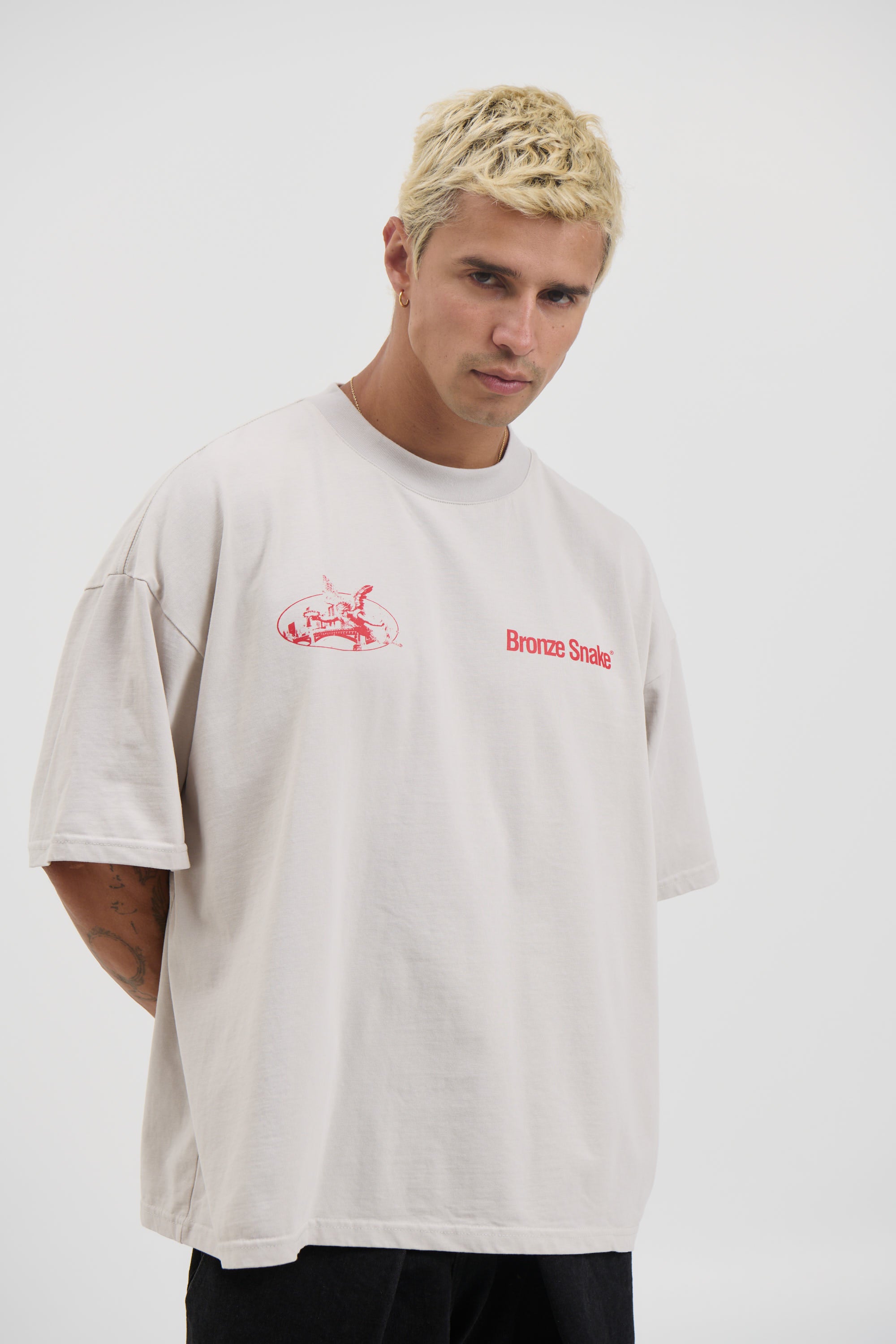 Bronze Snake Melb Tee Ivory