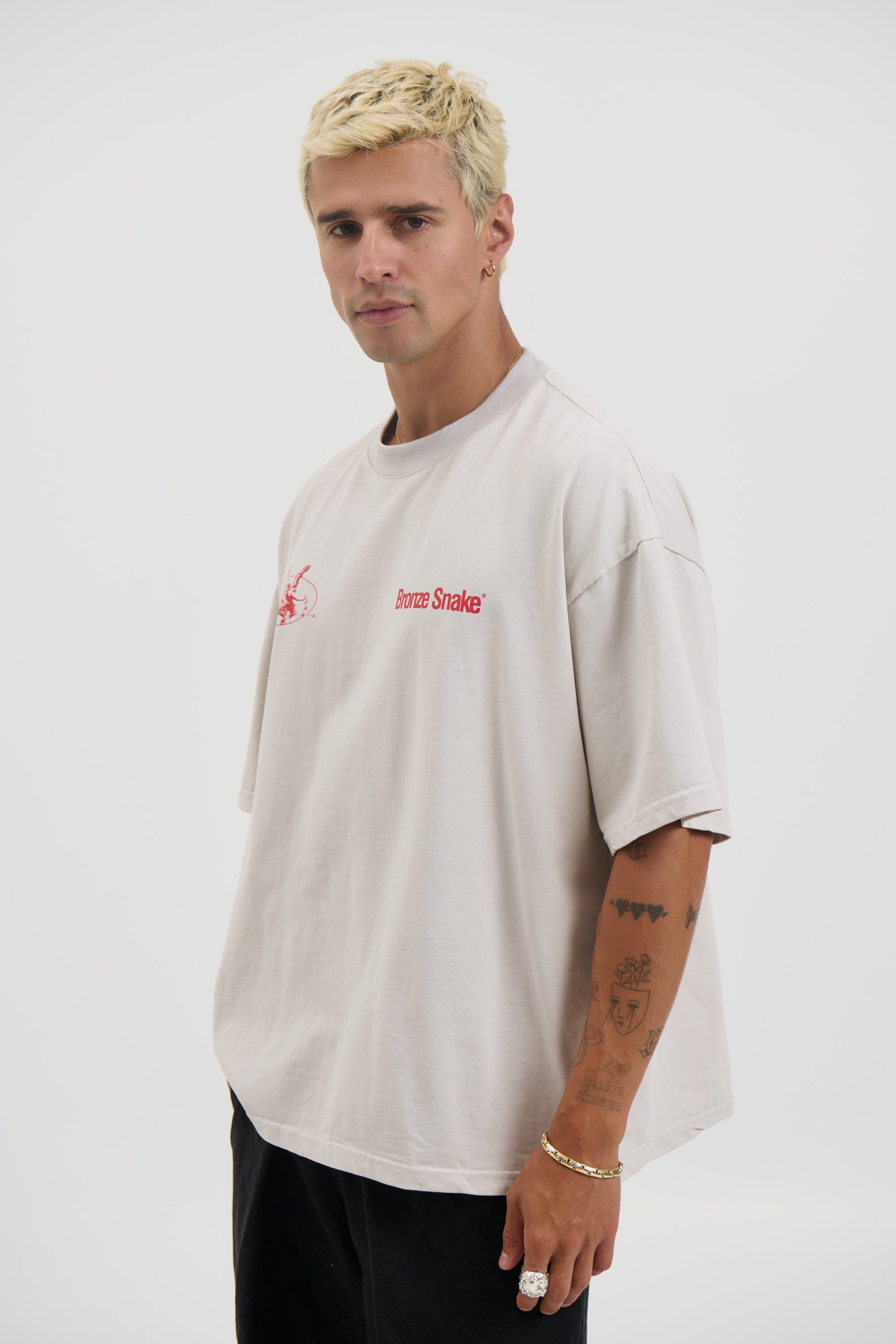 Bronze Snake Melb Tee Ivory