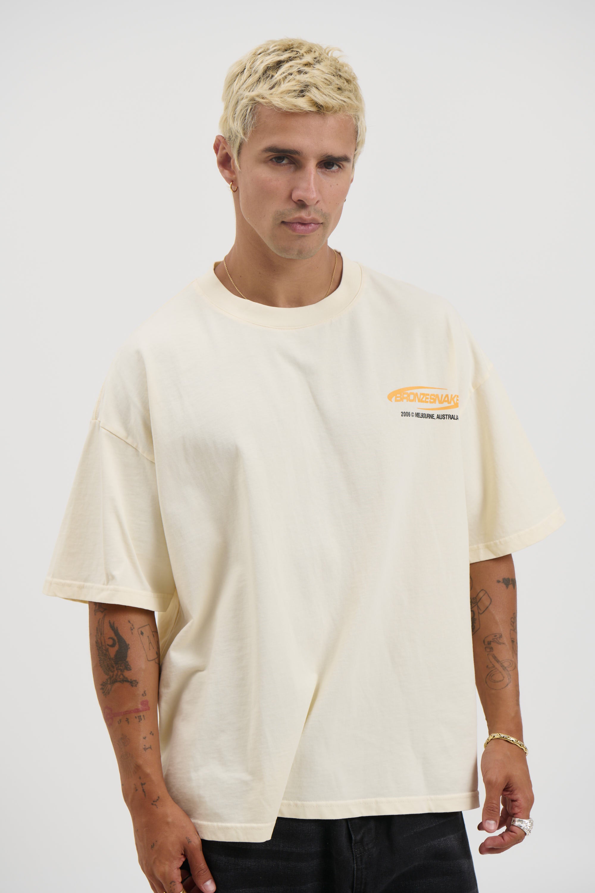 Bronze Snake Classic Tee Ivory