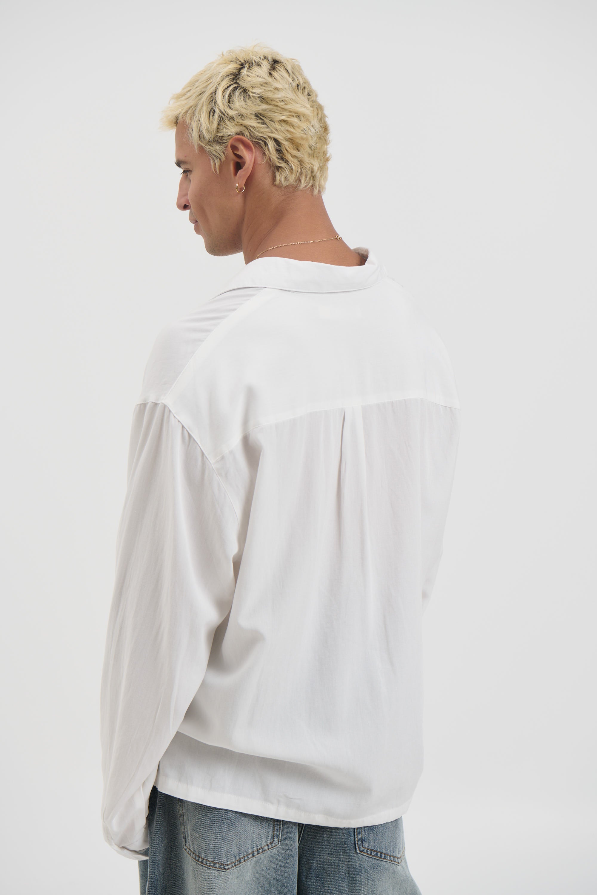 Miles Stripe Shirt White