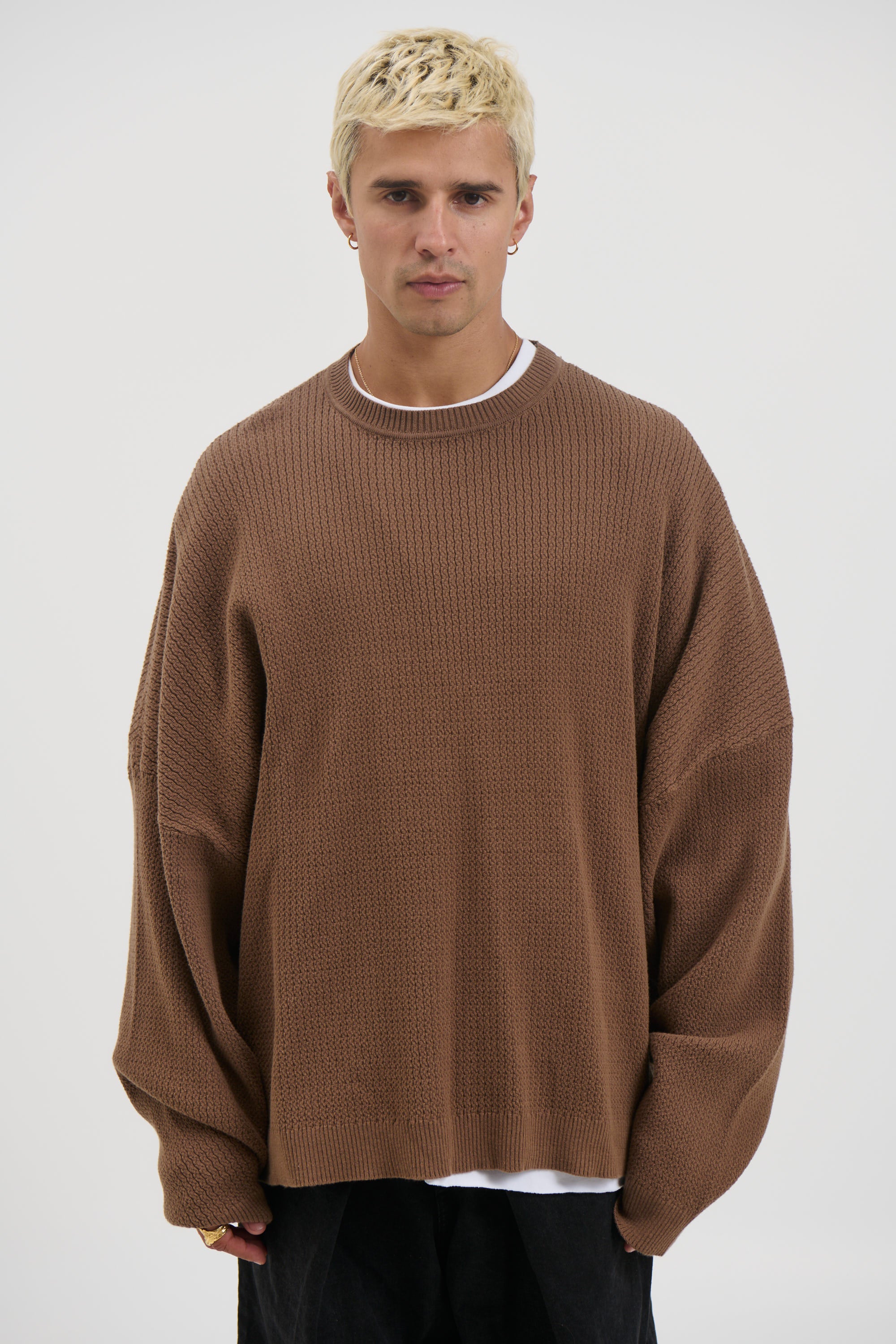 Lightweight Texture Sweat Choc