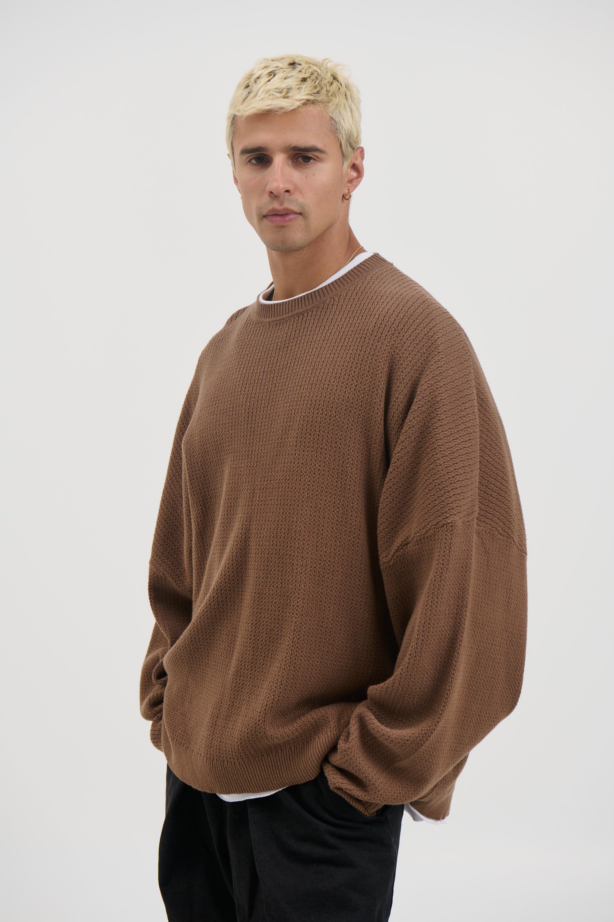 Lightweight Texture Sweat Choc