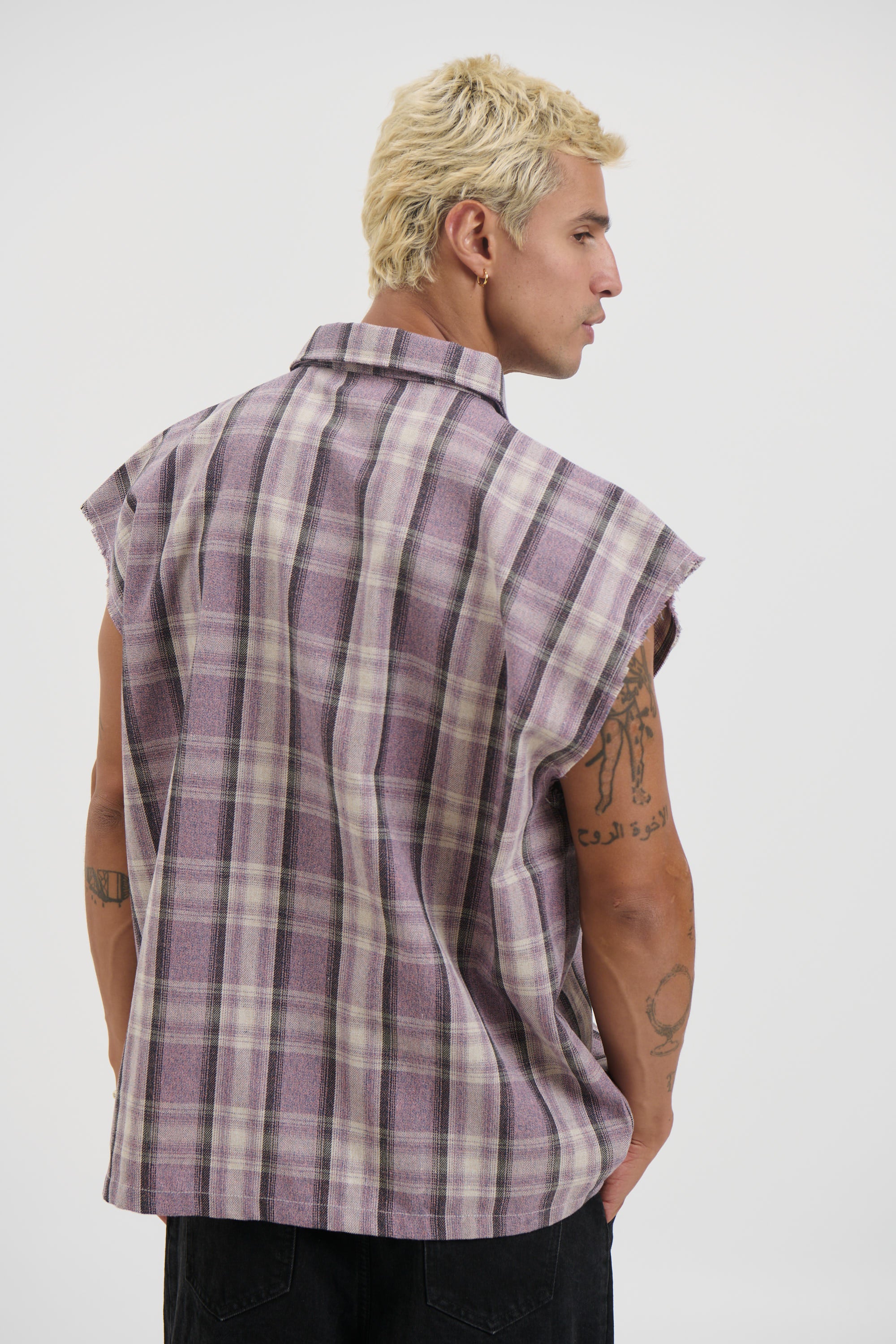 Brooklyn Check Cutoff Lilac