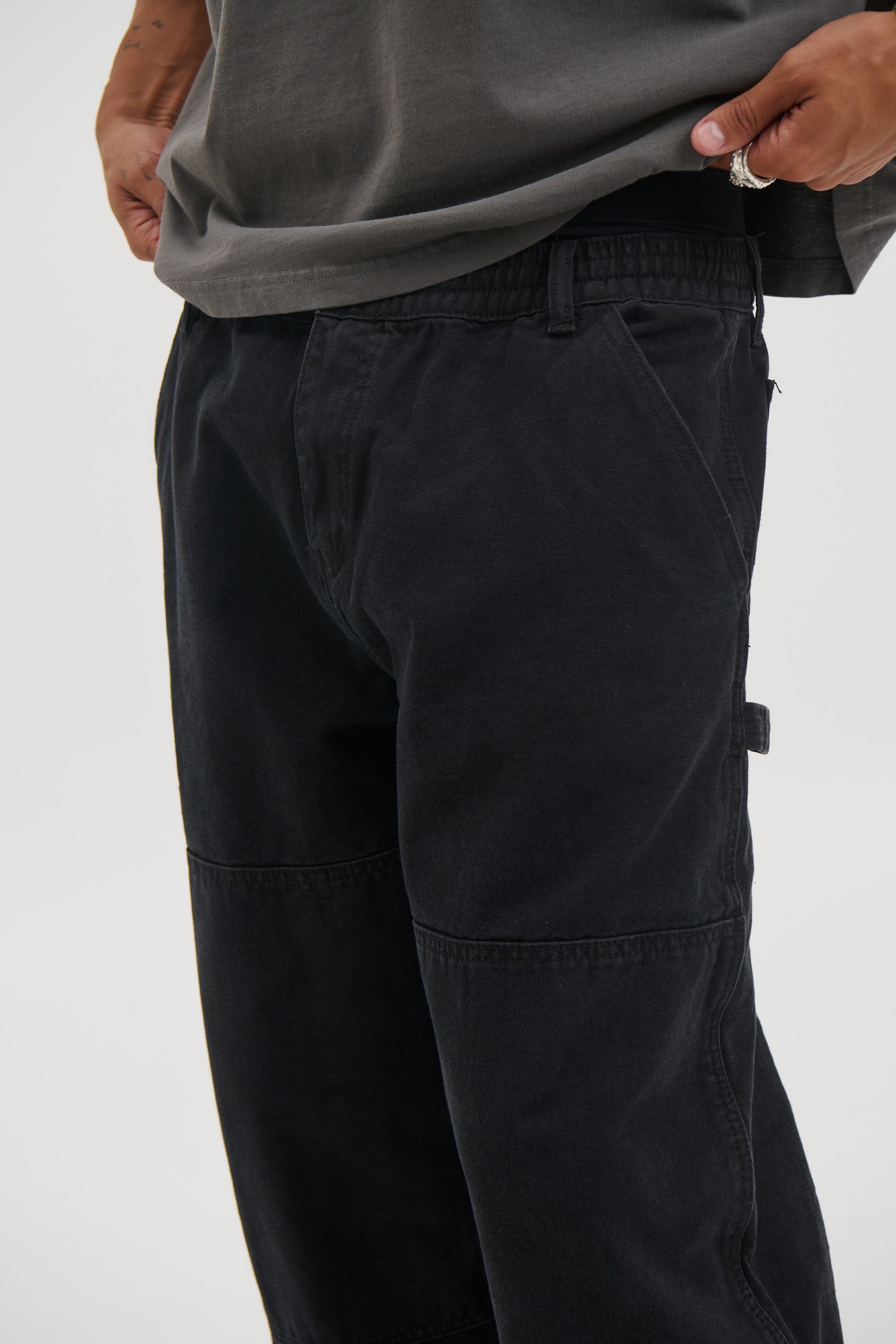 Cotton Drill Pant Black