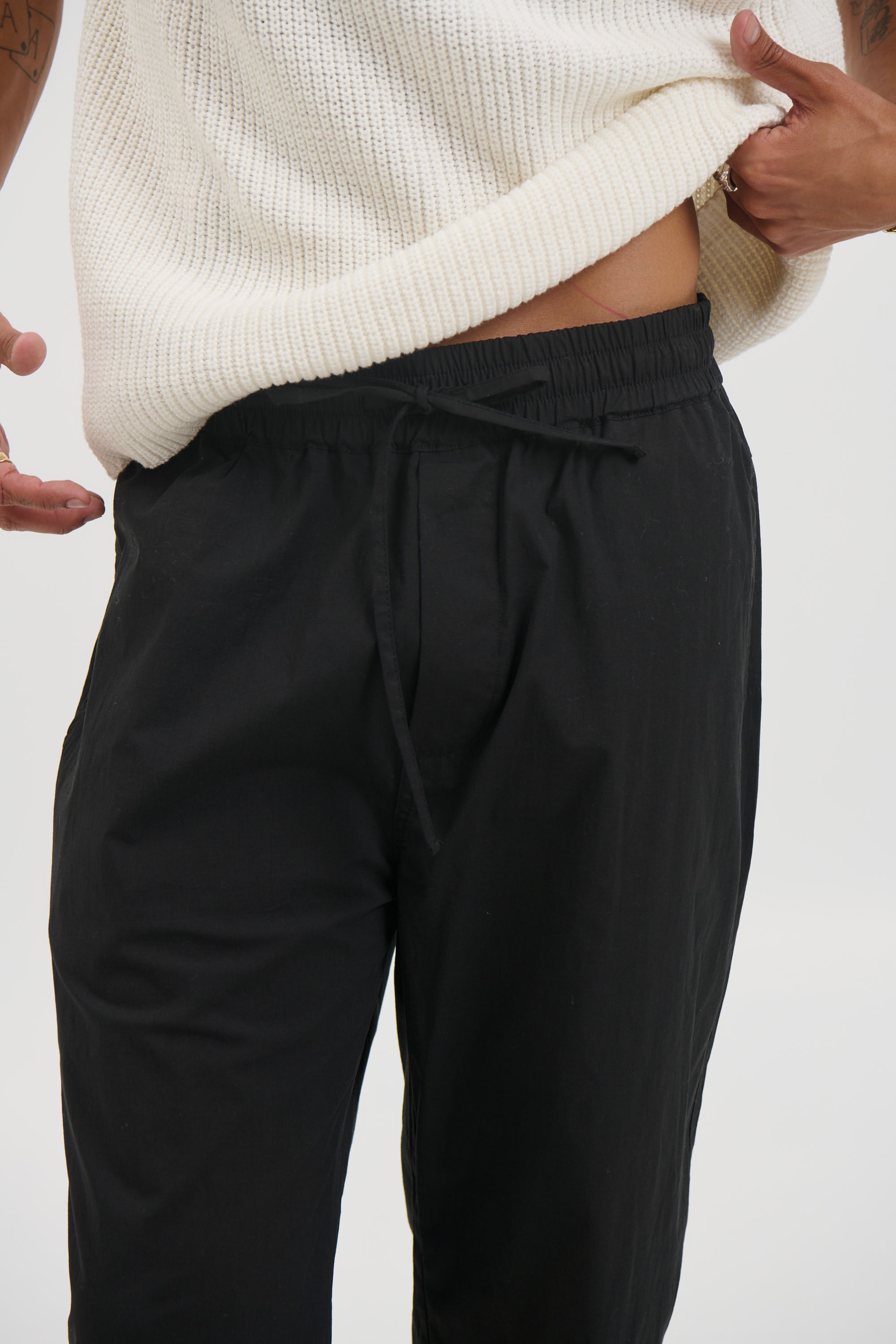 Andy Relaxed Cotton Pant Black