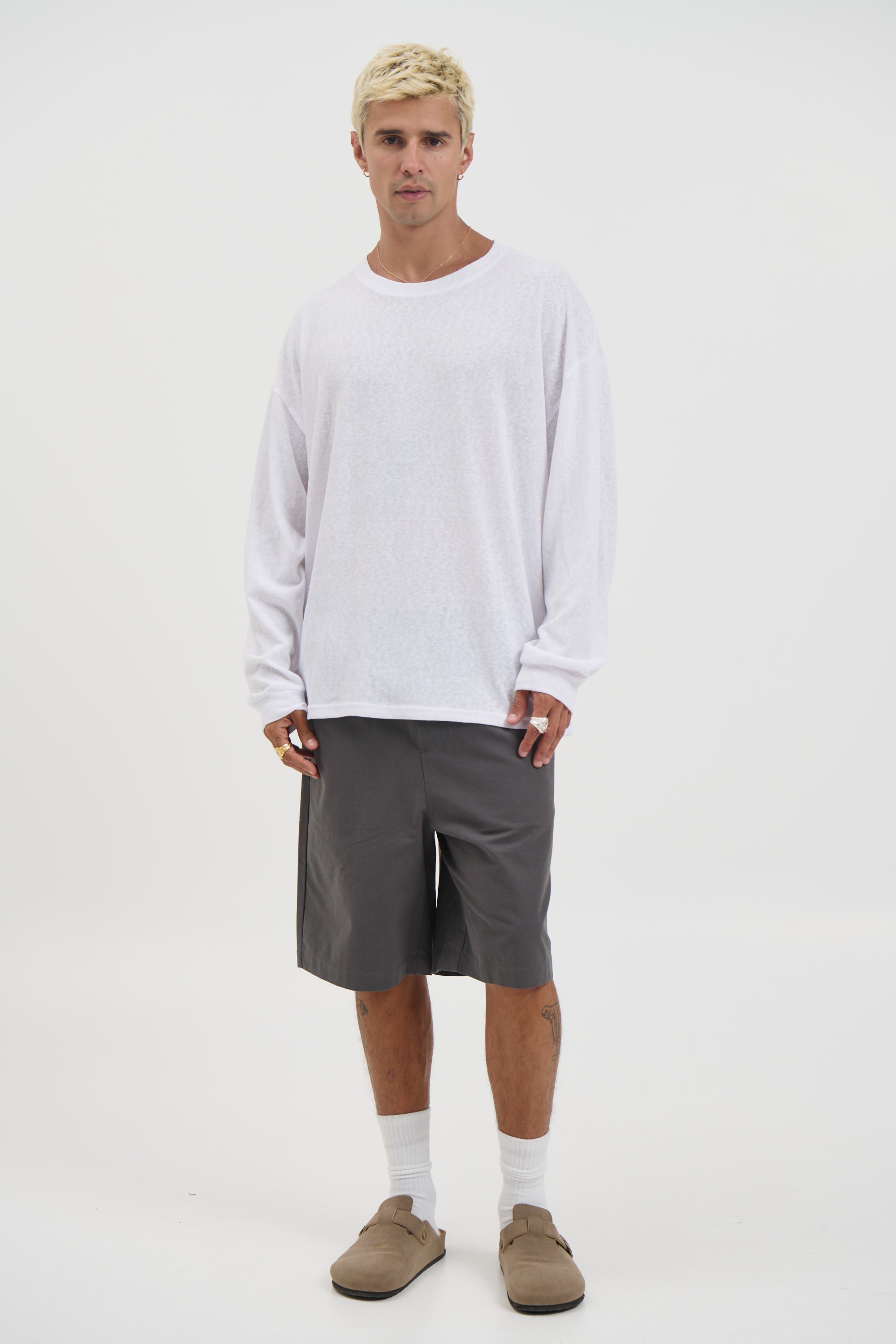 Mike Relaxed Short Grey