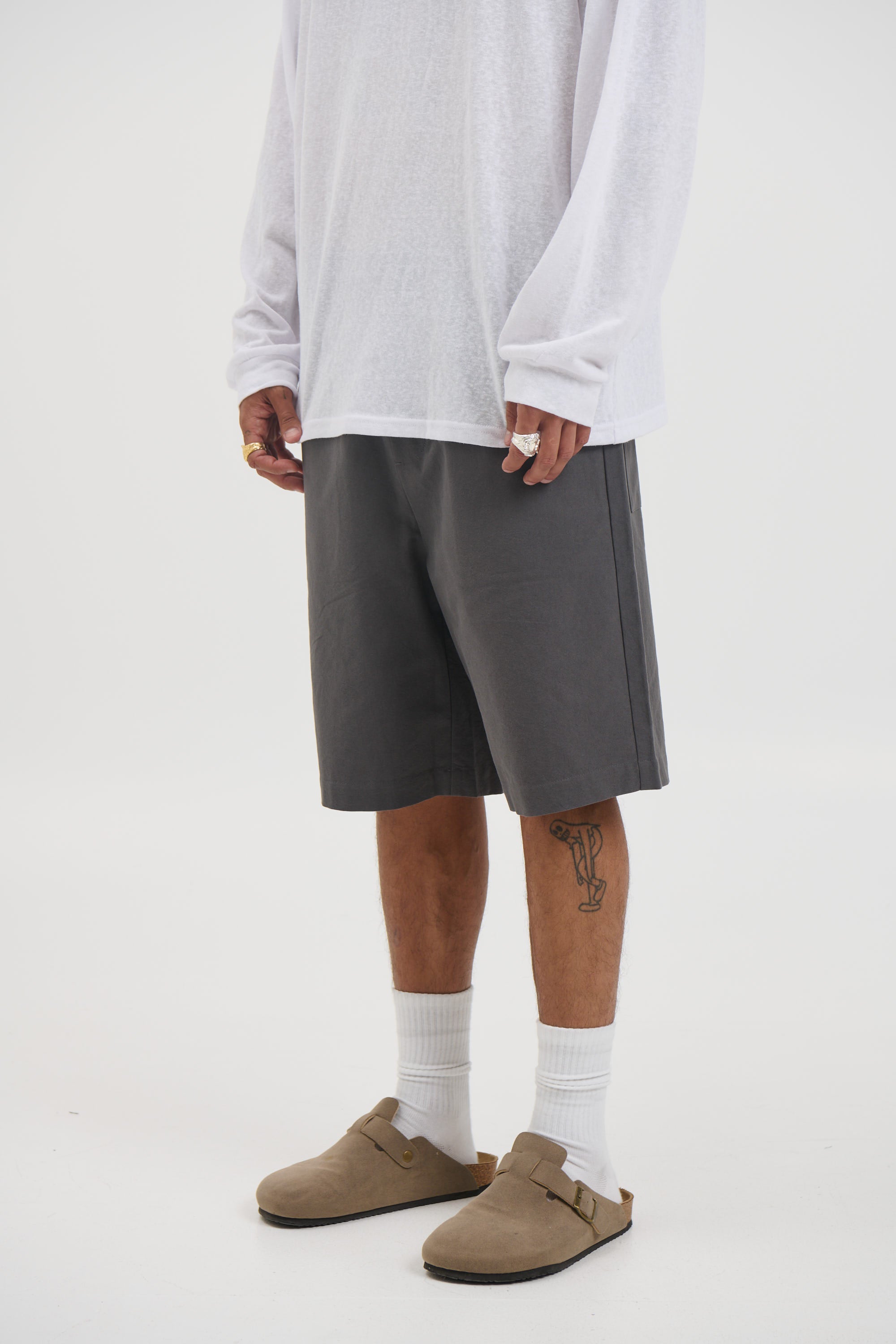 Mike Relaxed Short Grey