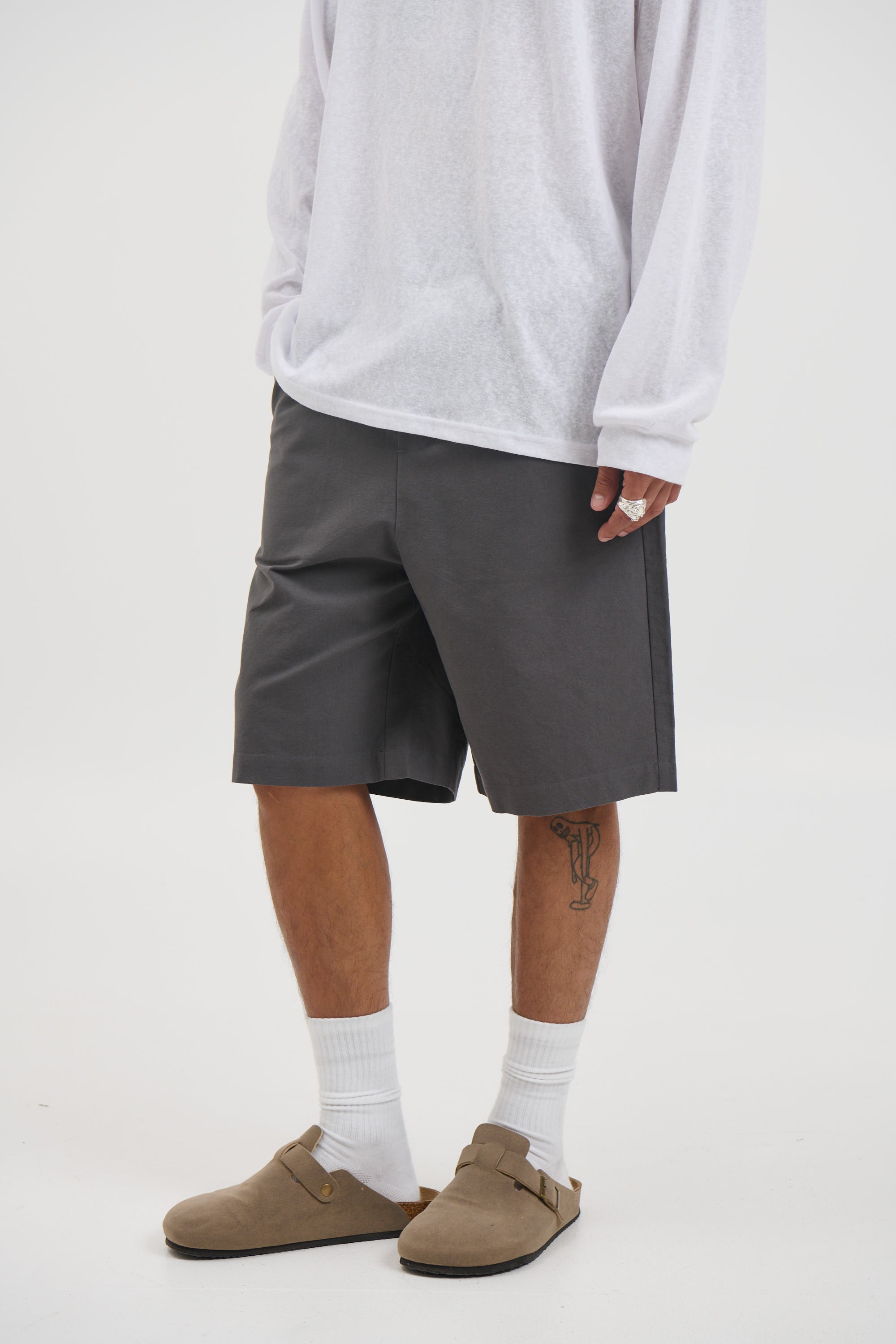 Mike Relaxed Short Grey