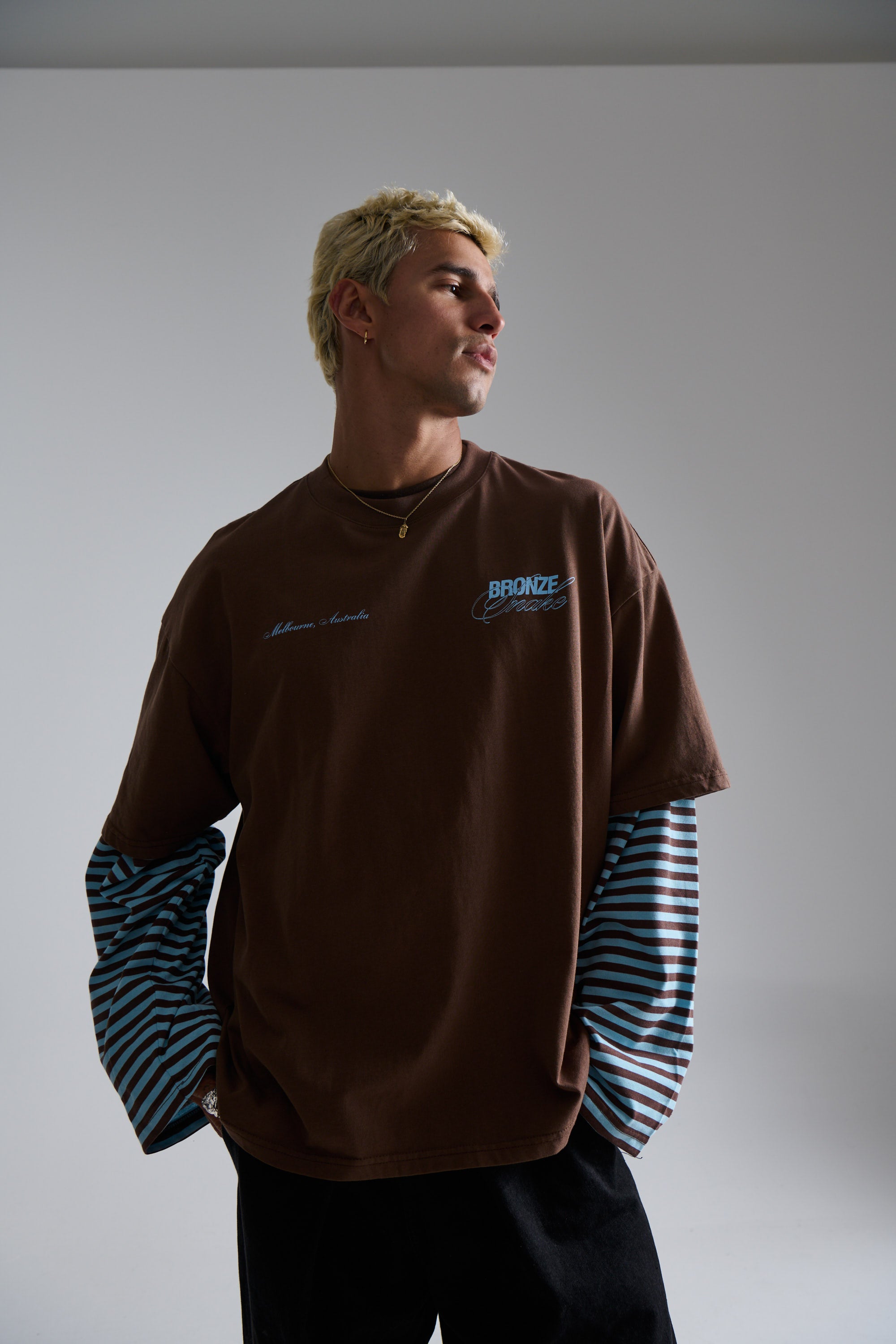 Bronze Snake Signature Tee Choc
